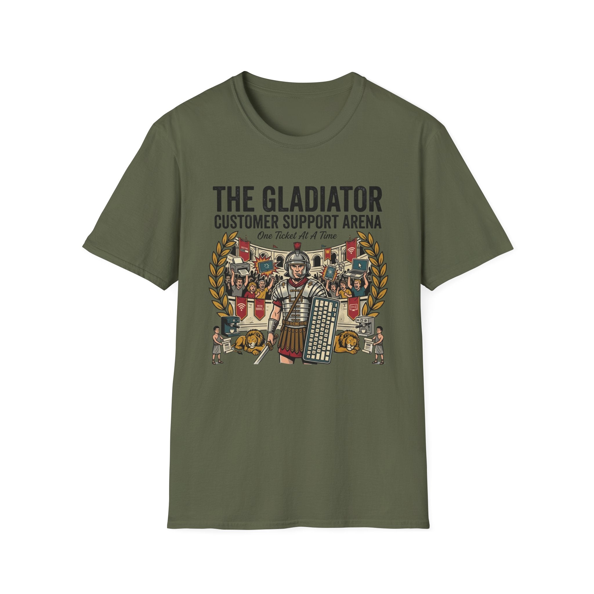 The Gladiator Customer Support Arena T-Shirt