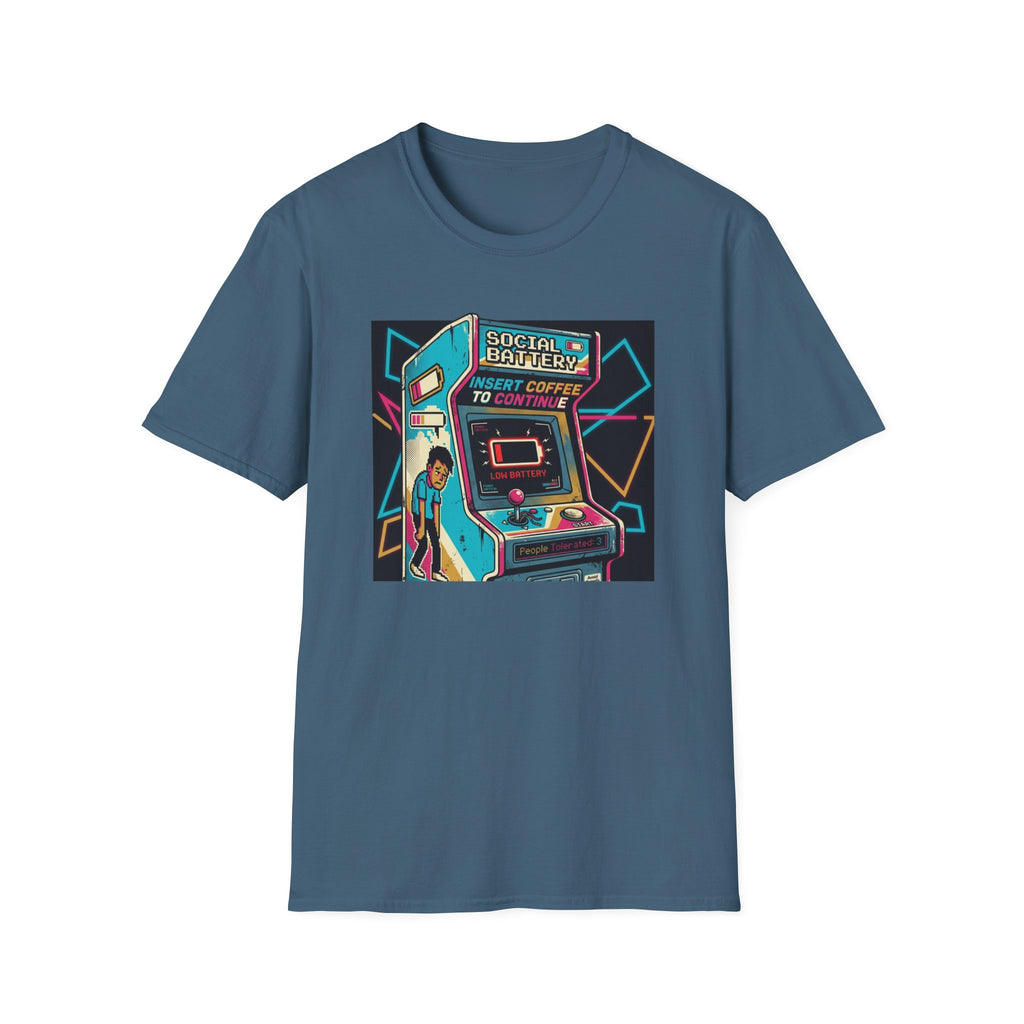 Social Battery Arcade T-Shirt