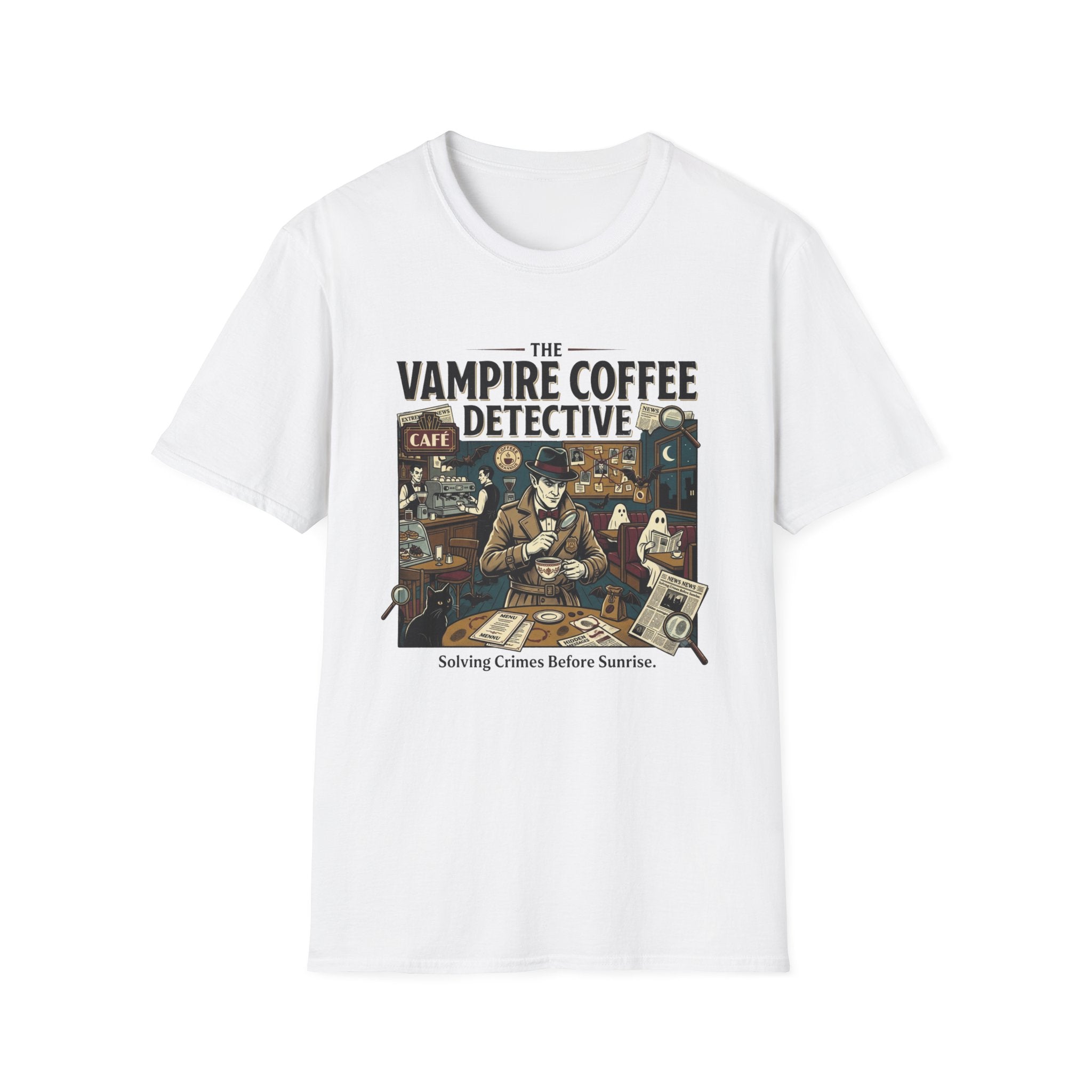 The Vampire Coffee Detective T-Shirt