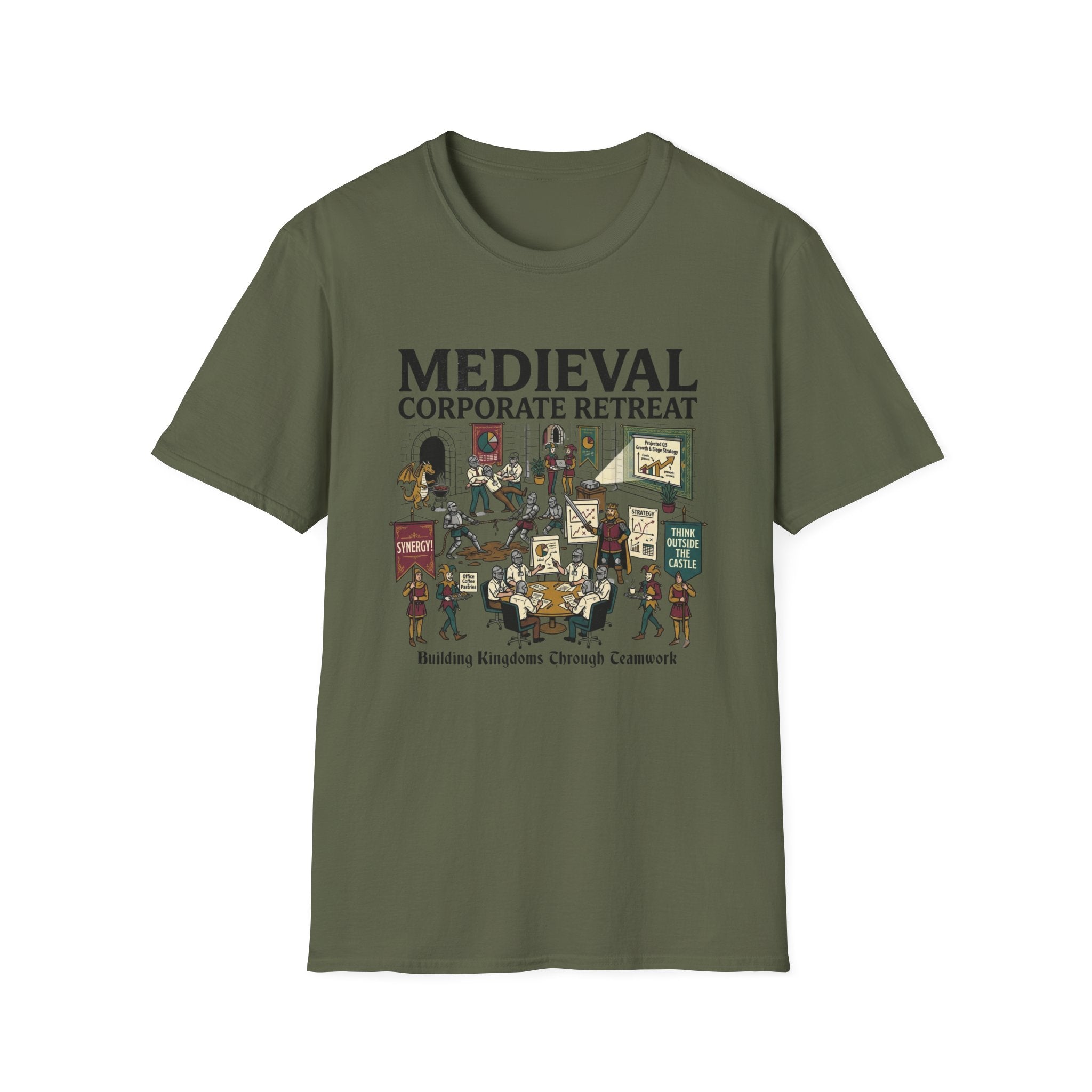 The Medieval Corporate Team-Building Retreat T-Shirt