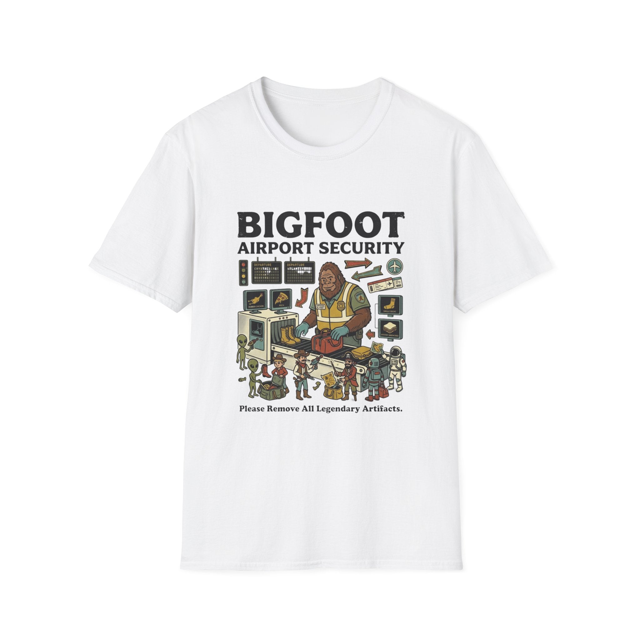 The Bigfoot Airport Security Officer T-Shirt