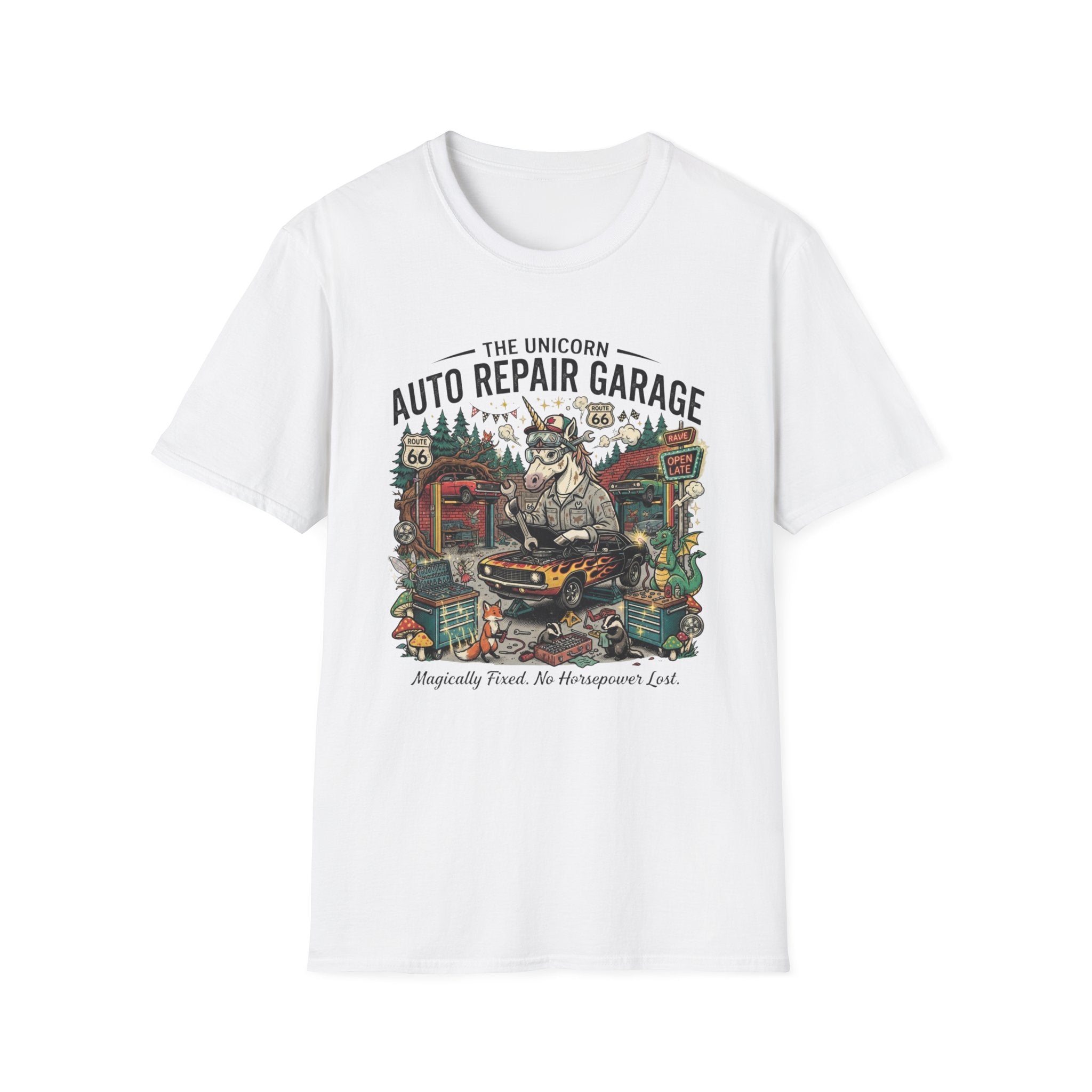 The Unicorn Auto Repair Garage T-Shirt