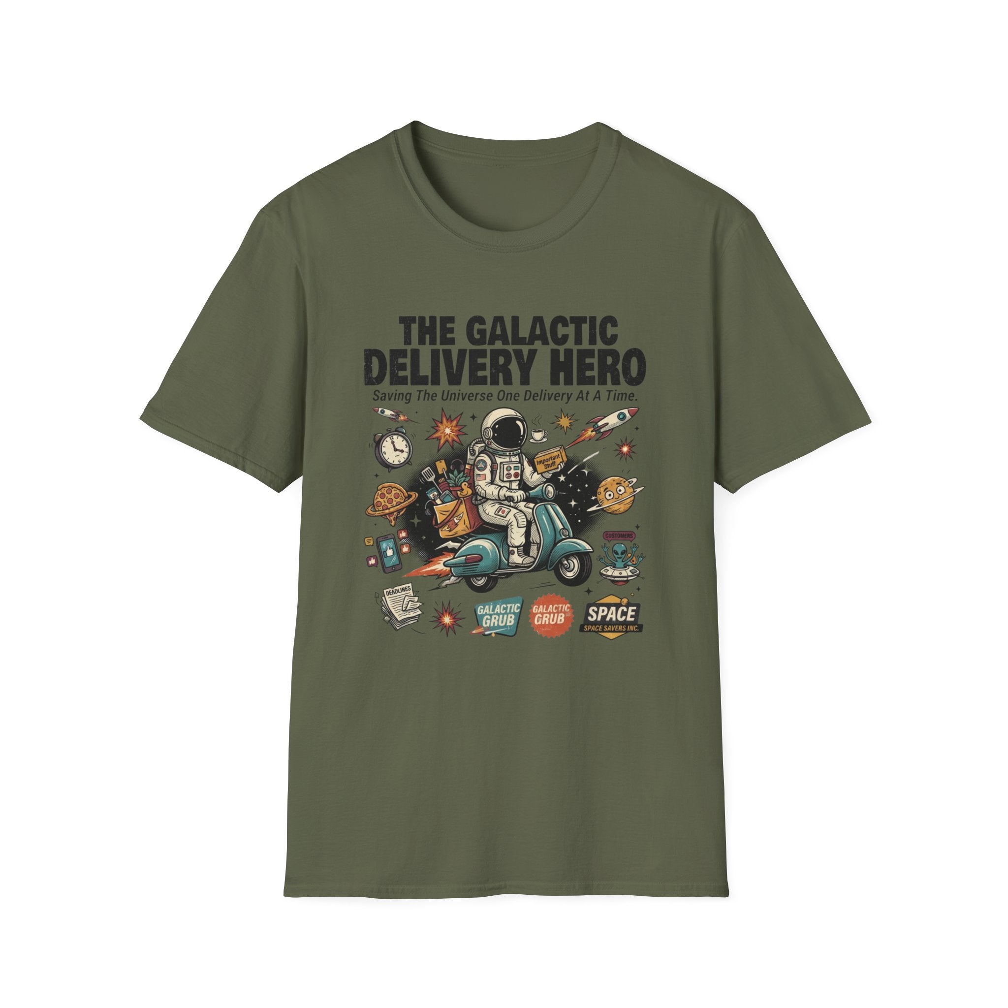 The Galactic Delivery Hero T-Shirt
