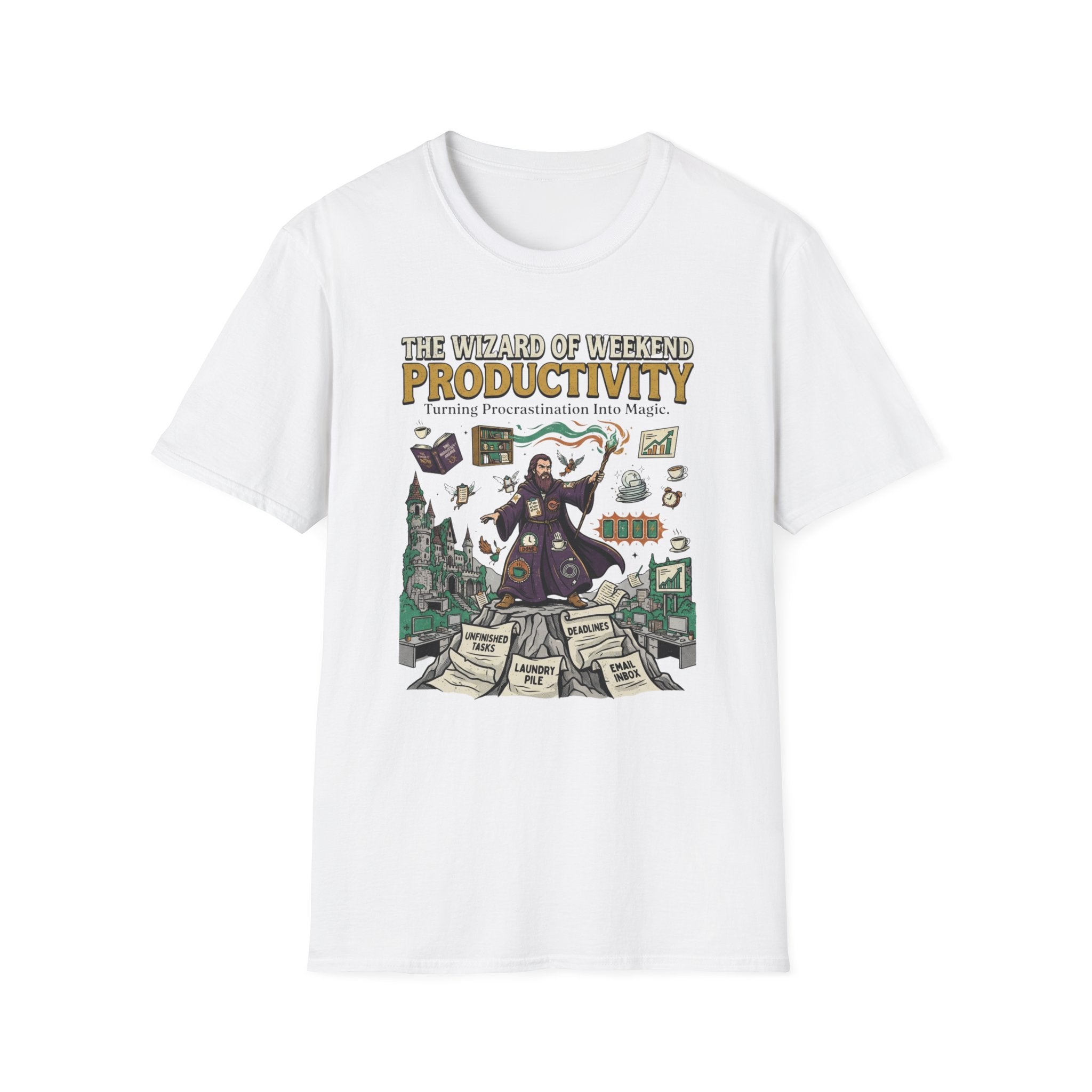 The Wizard of Weekend Productivity T-Shirt