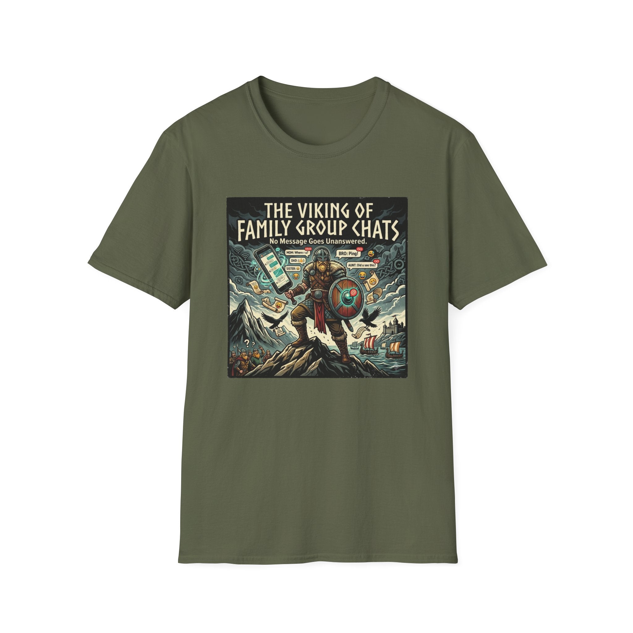 The Viking of Family Group Chats T-Shirt