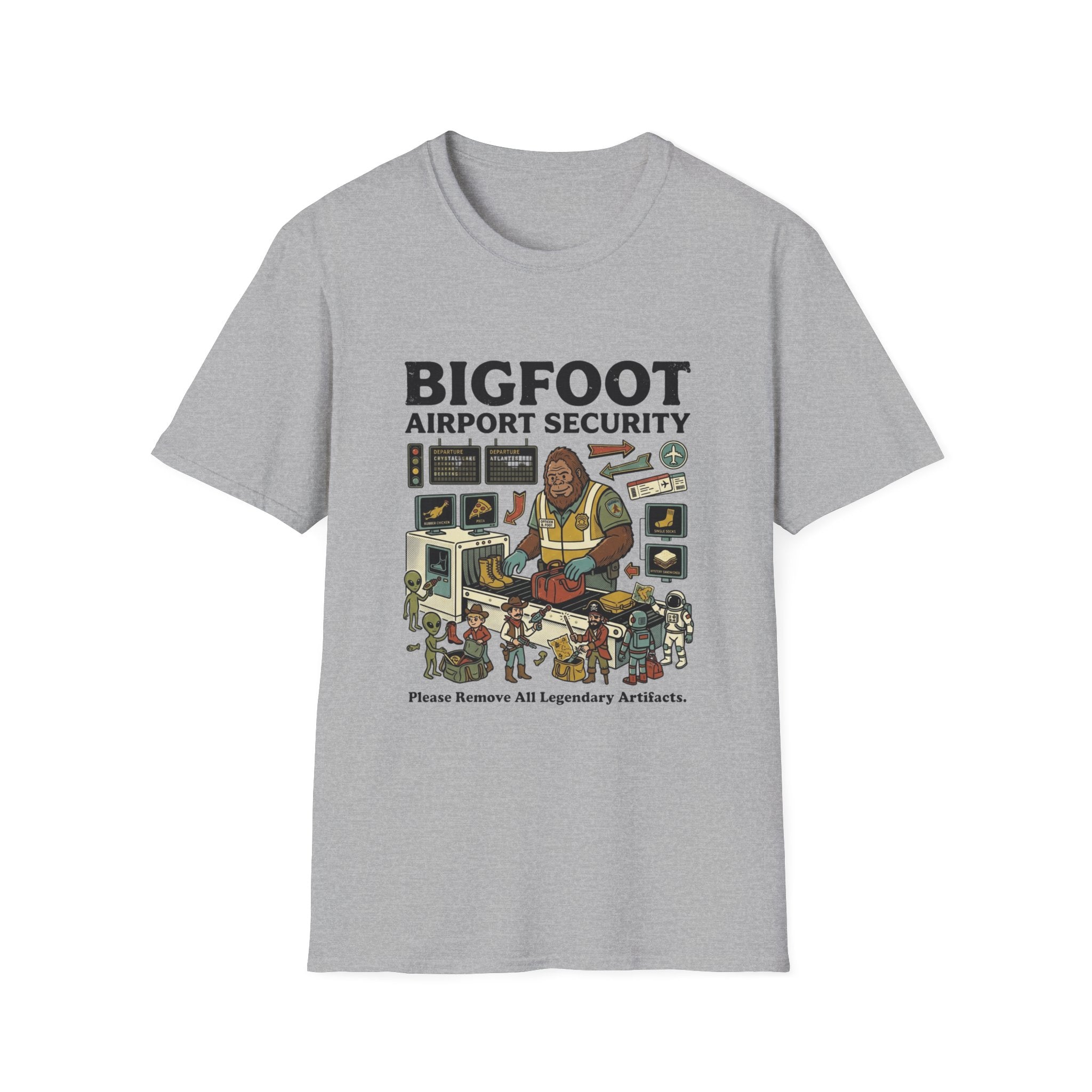 The Bigfoot Airport Security Officer T-Shirt