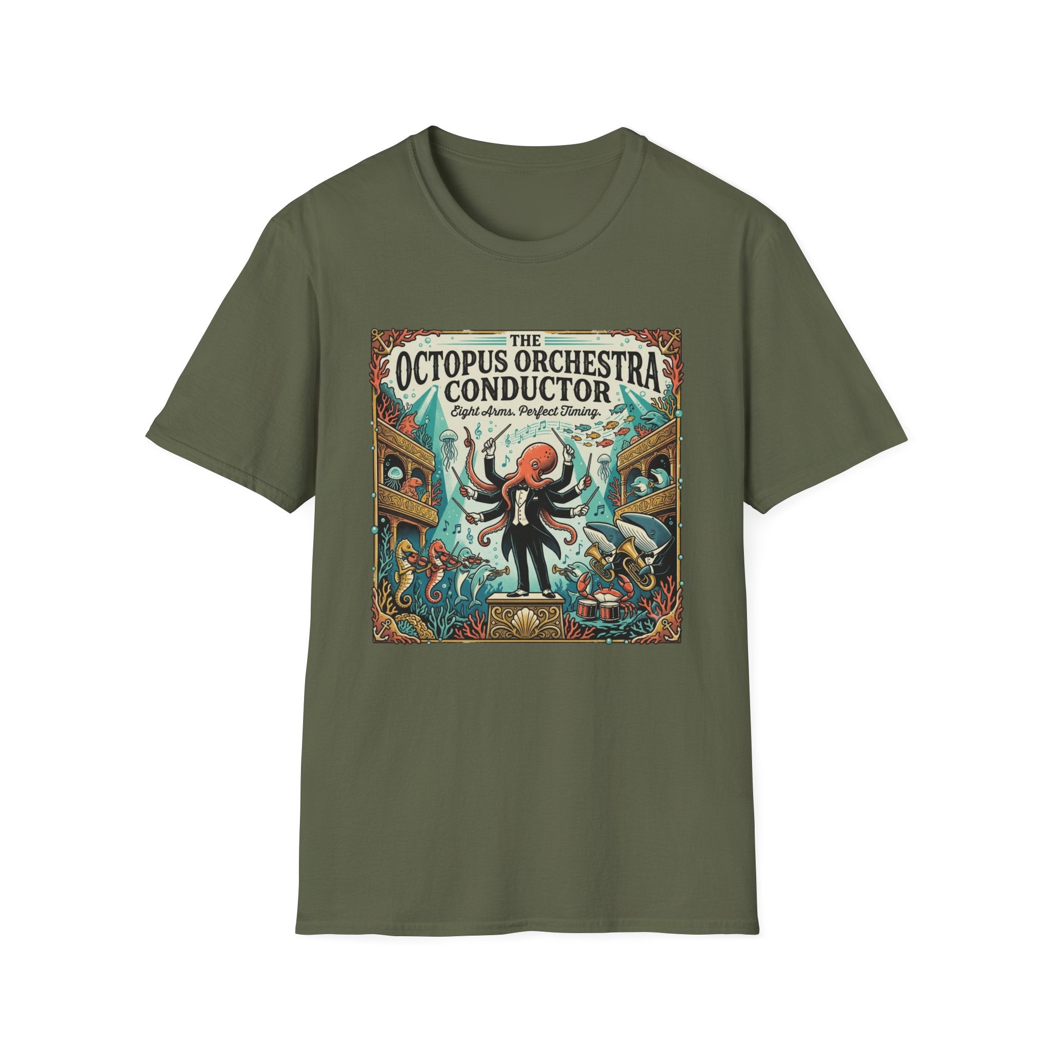 The Octopus Orchestra Conductor T-Shirt