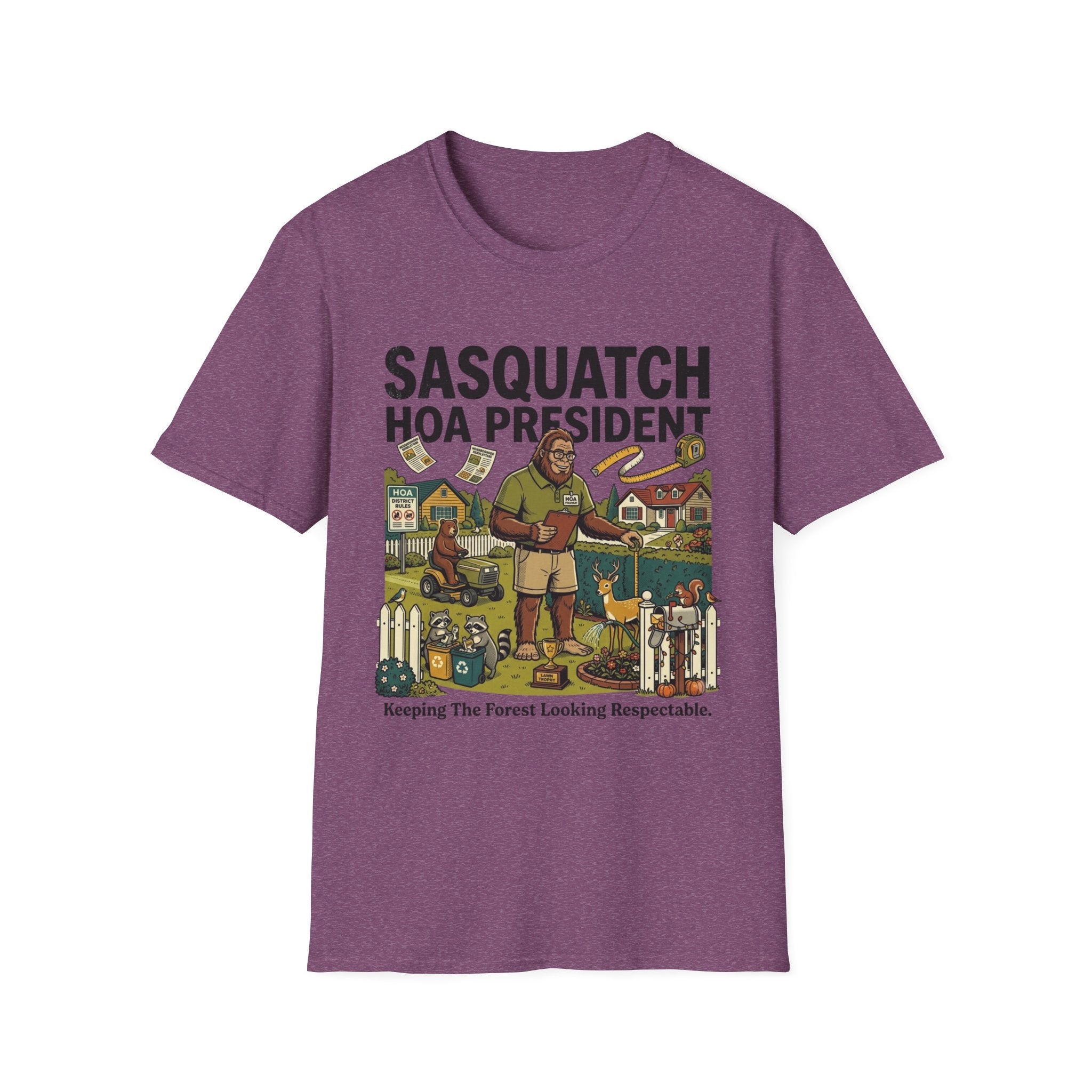 The Sasquatch Suburban HOA President T-Shirt