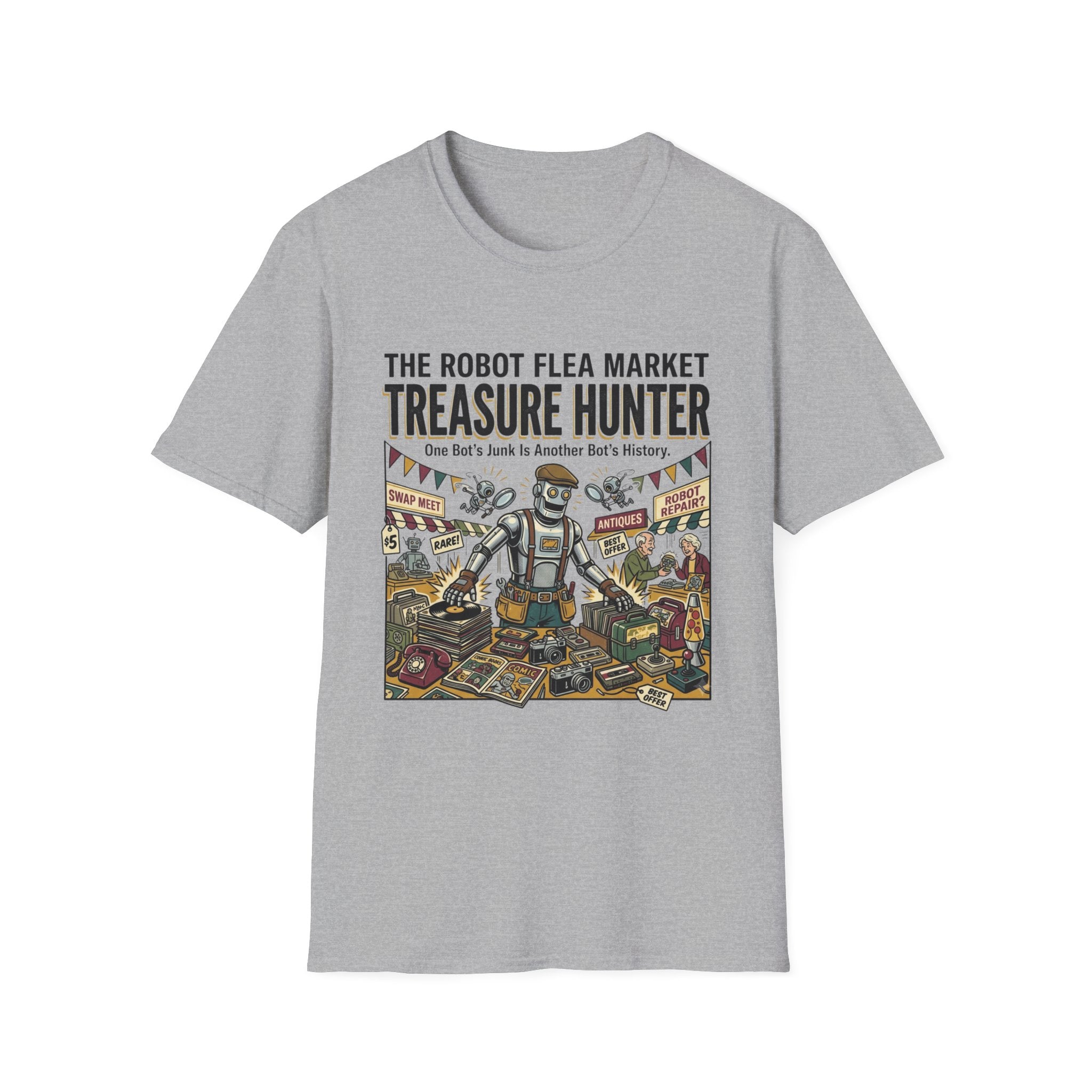 The Robot Flea Market Treasure Hunter T-Shirt
