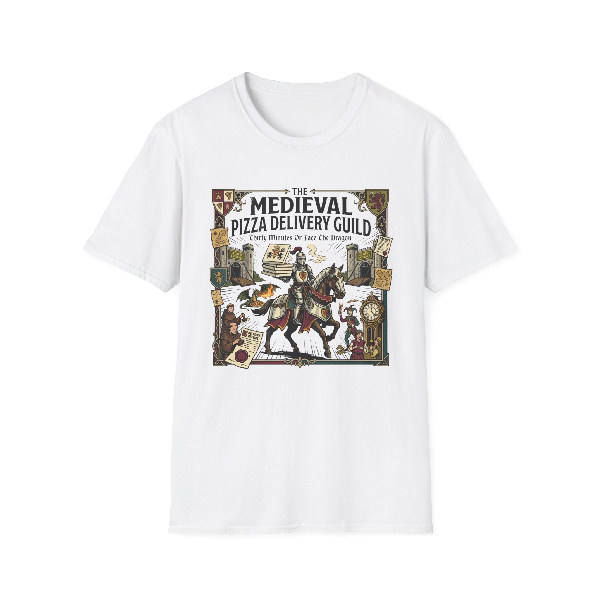 The Medieval Pizza Delivery Guild T-Shirt