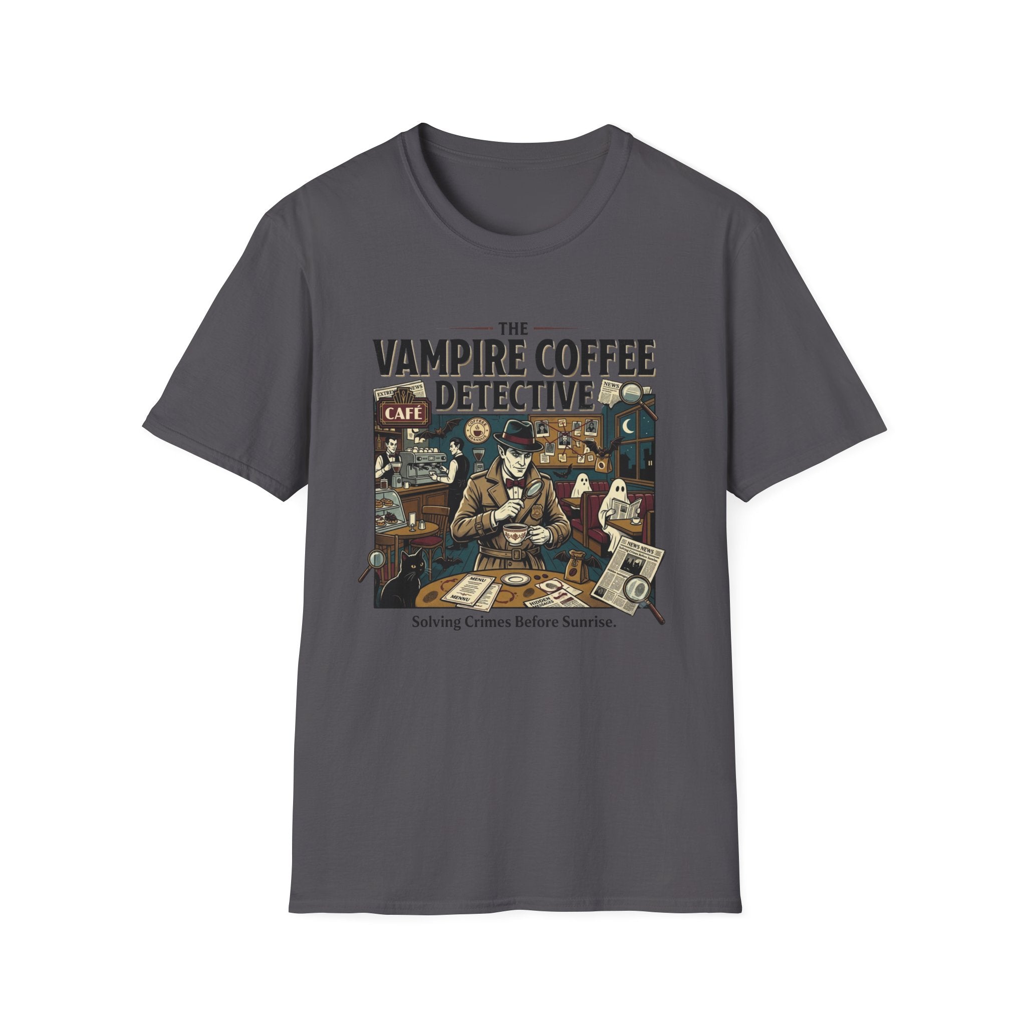 The Vampire Coffee Detective T-Shirt