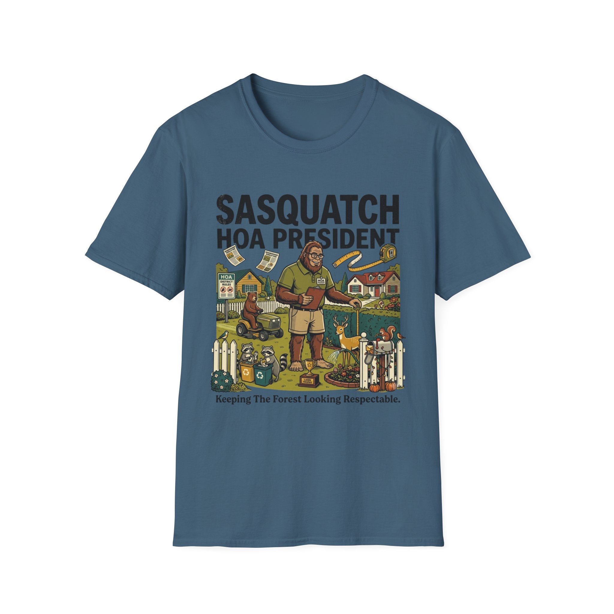 The Sasquatch Suburban HOA President T-Shirt