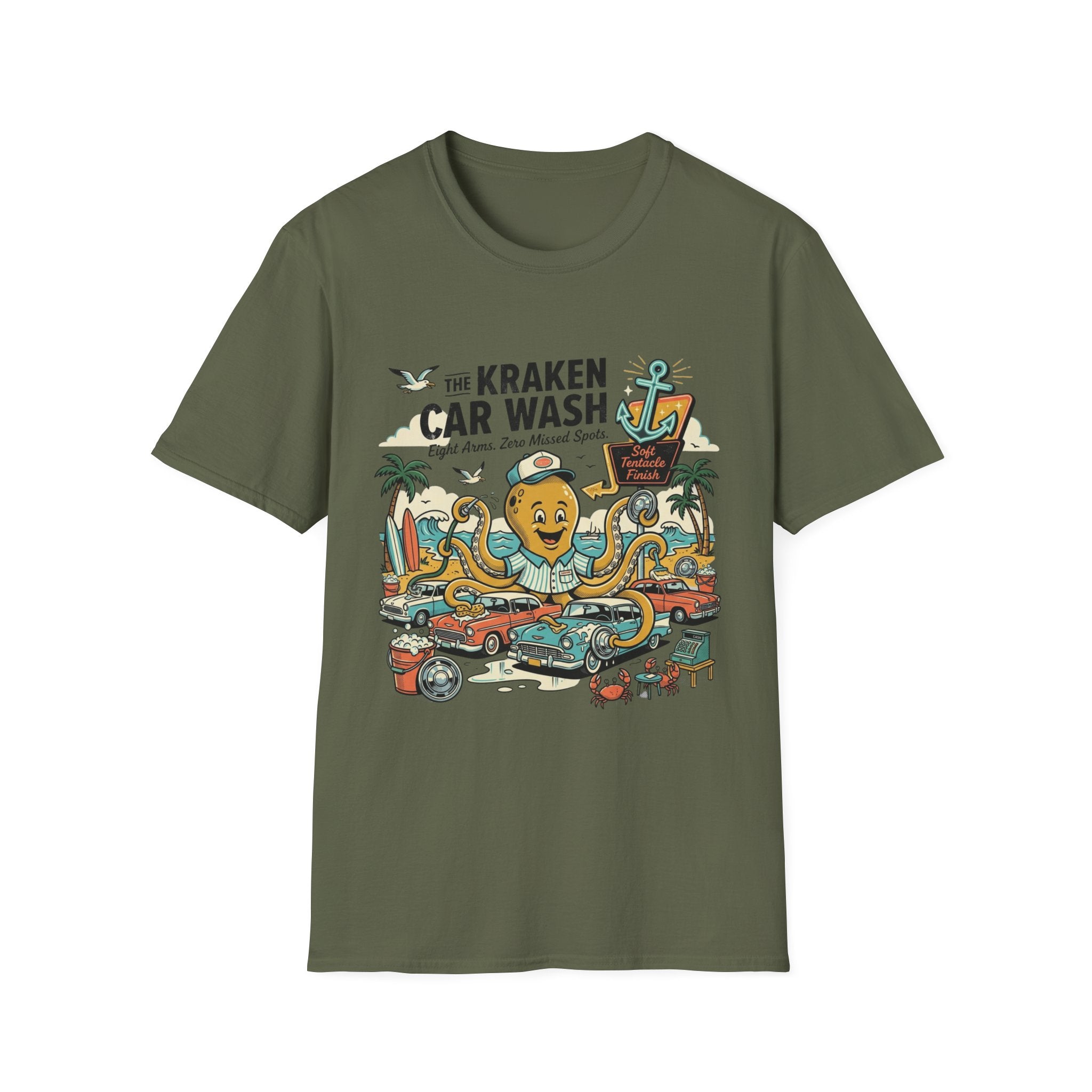 The Kraken Car Wash T-Shirt
