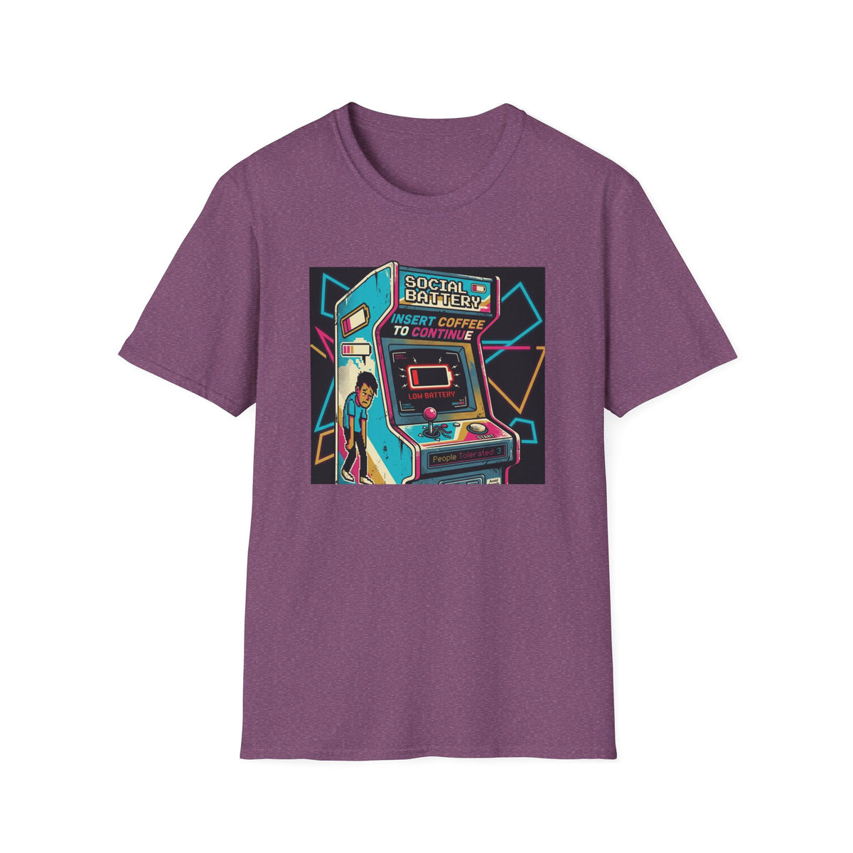 Social Battery Arcade T-Shirt