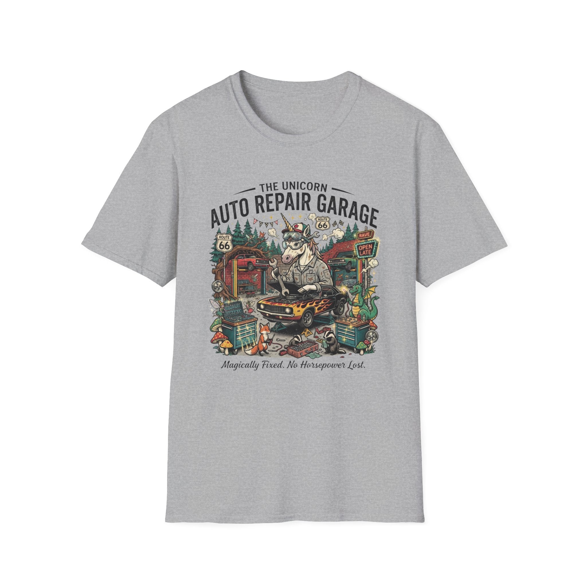 The Unicorn Auto Repair Garage T-Shirt