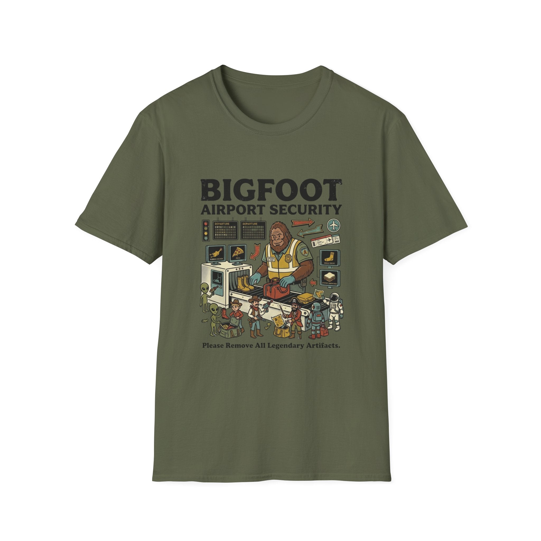 The Bigfoot Airport Security Officer T-Shirt