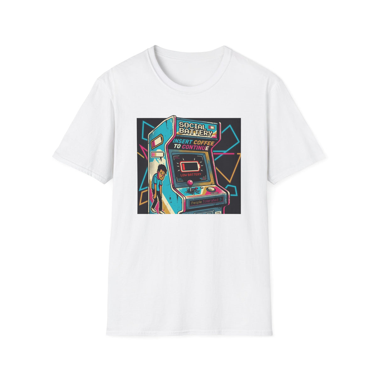 Social Battery Arcade T-Shirt