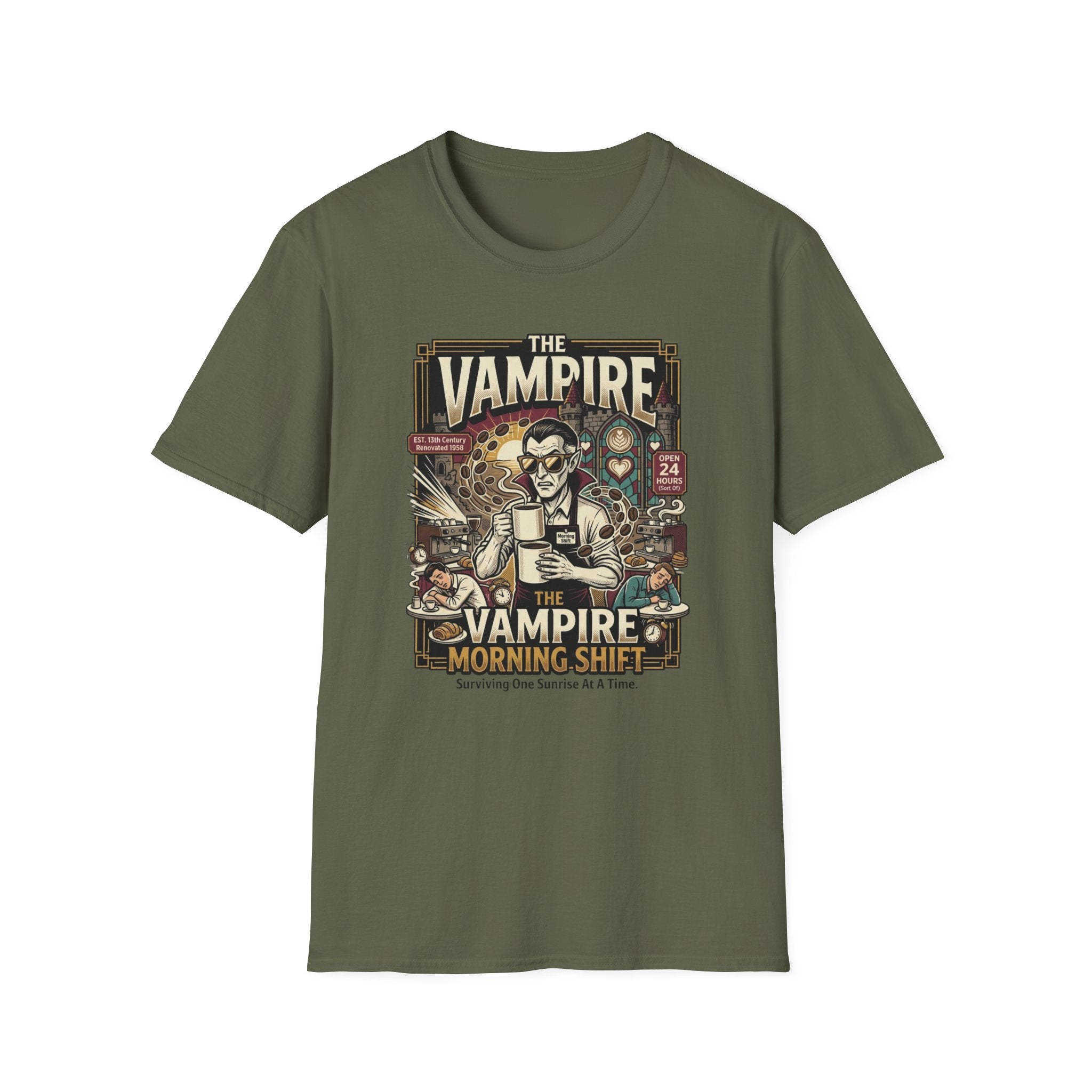 The Vampire Morning Shift T-Shirt