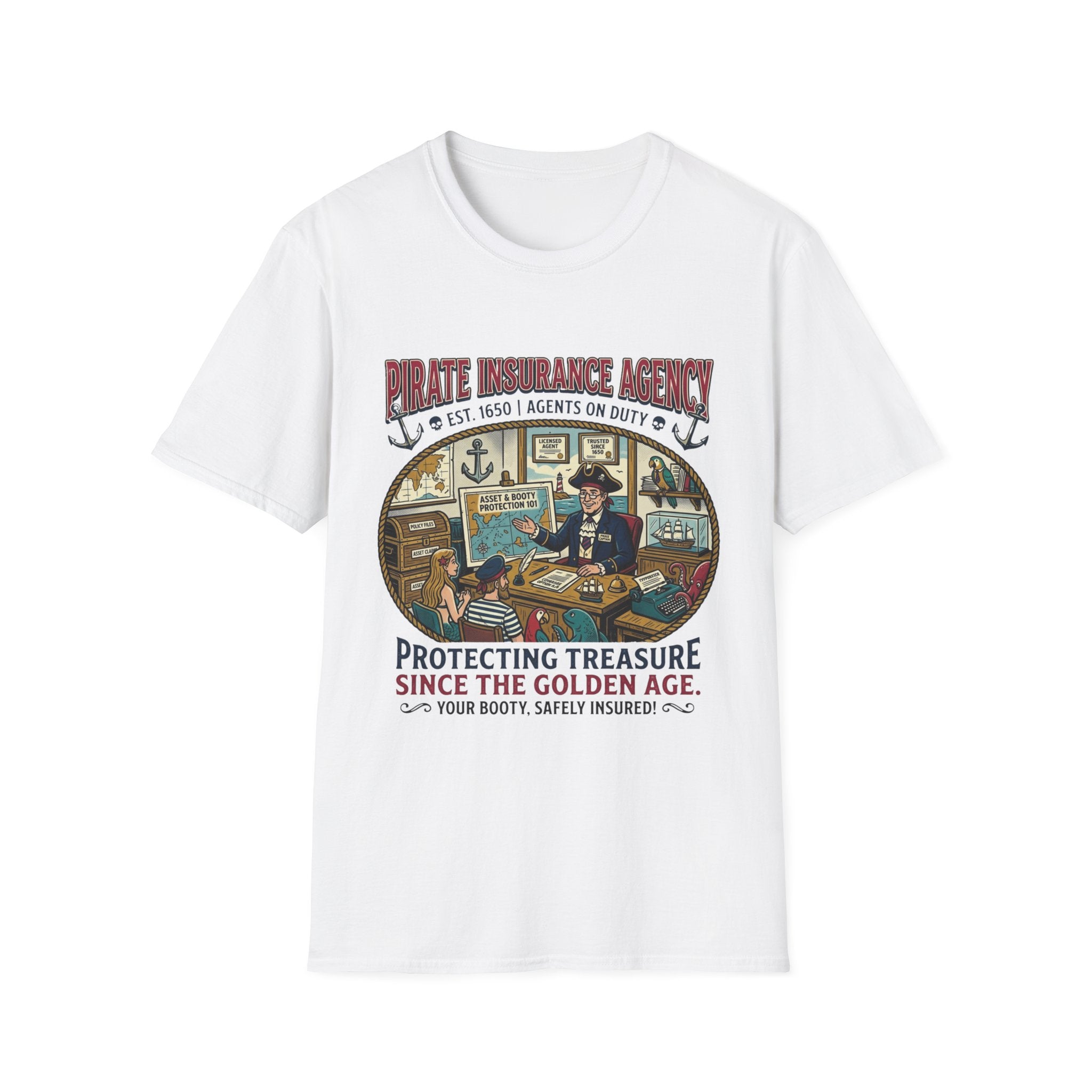 The Pirate Farmers Insurance Office T-Shirt