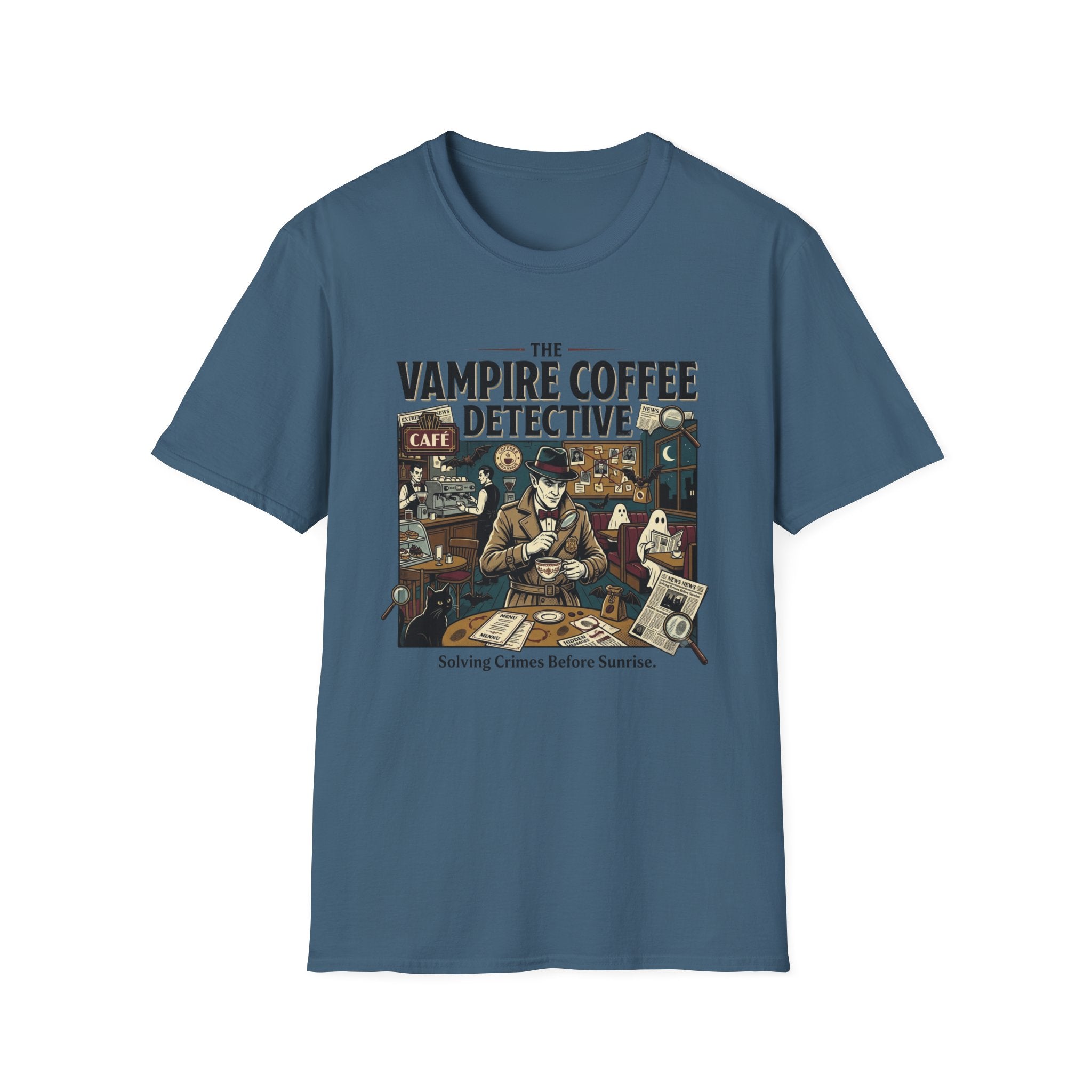 The Vampire Coffee Detective T-Shirt