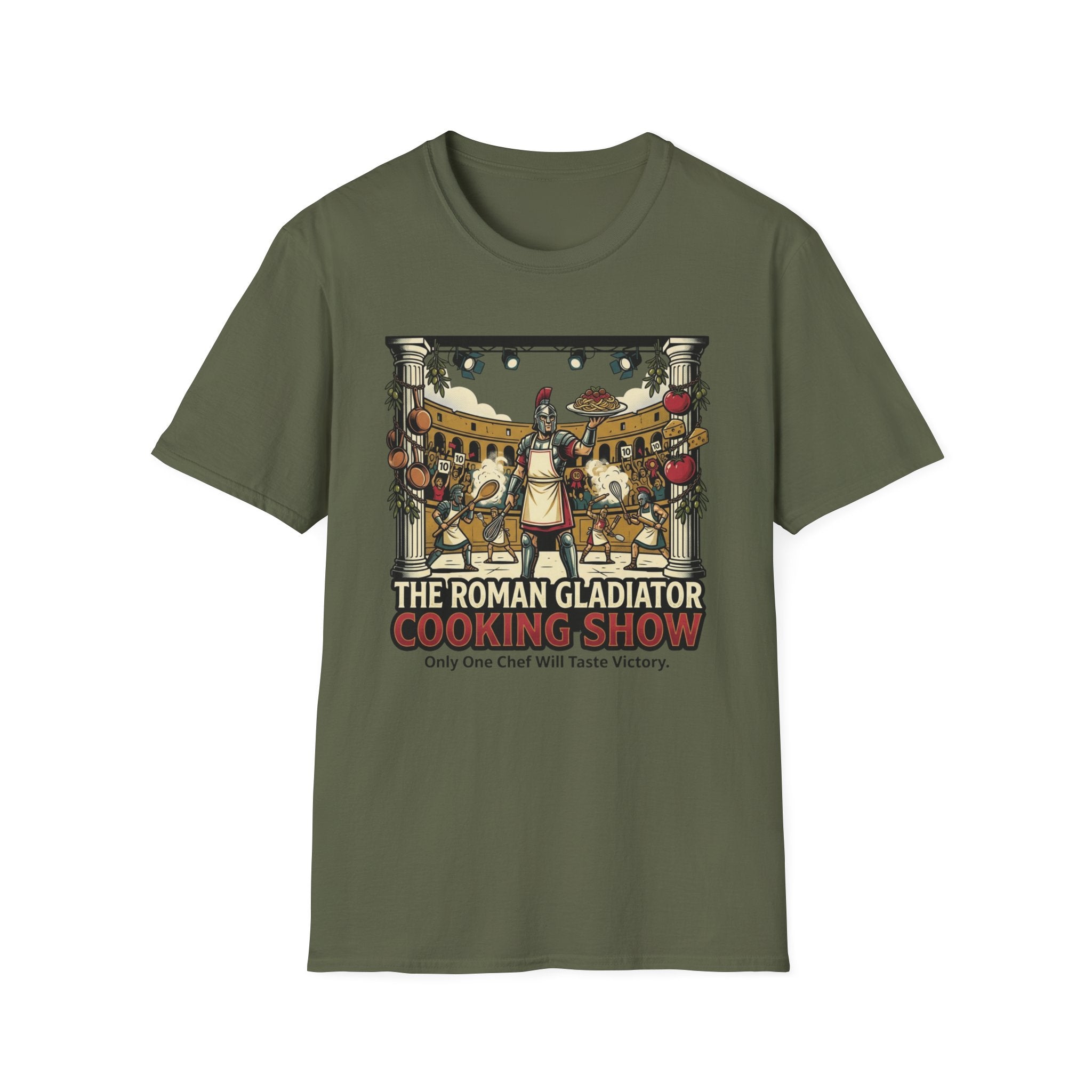 The Roman Gladiator Cooking Show T-Shirt