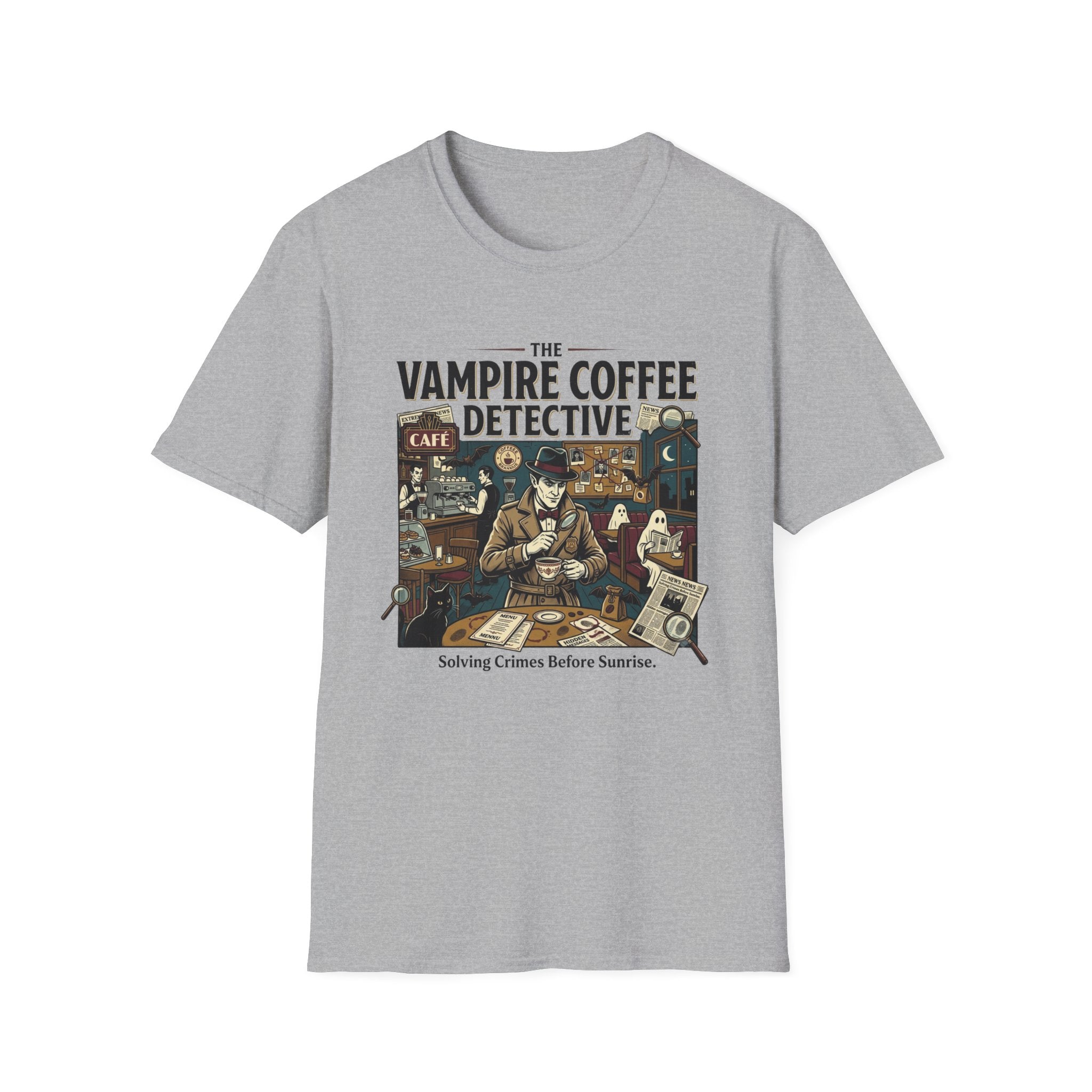 The Vampire Coffee Detective T-Shirt