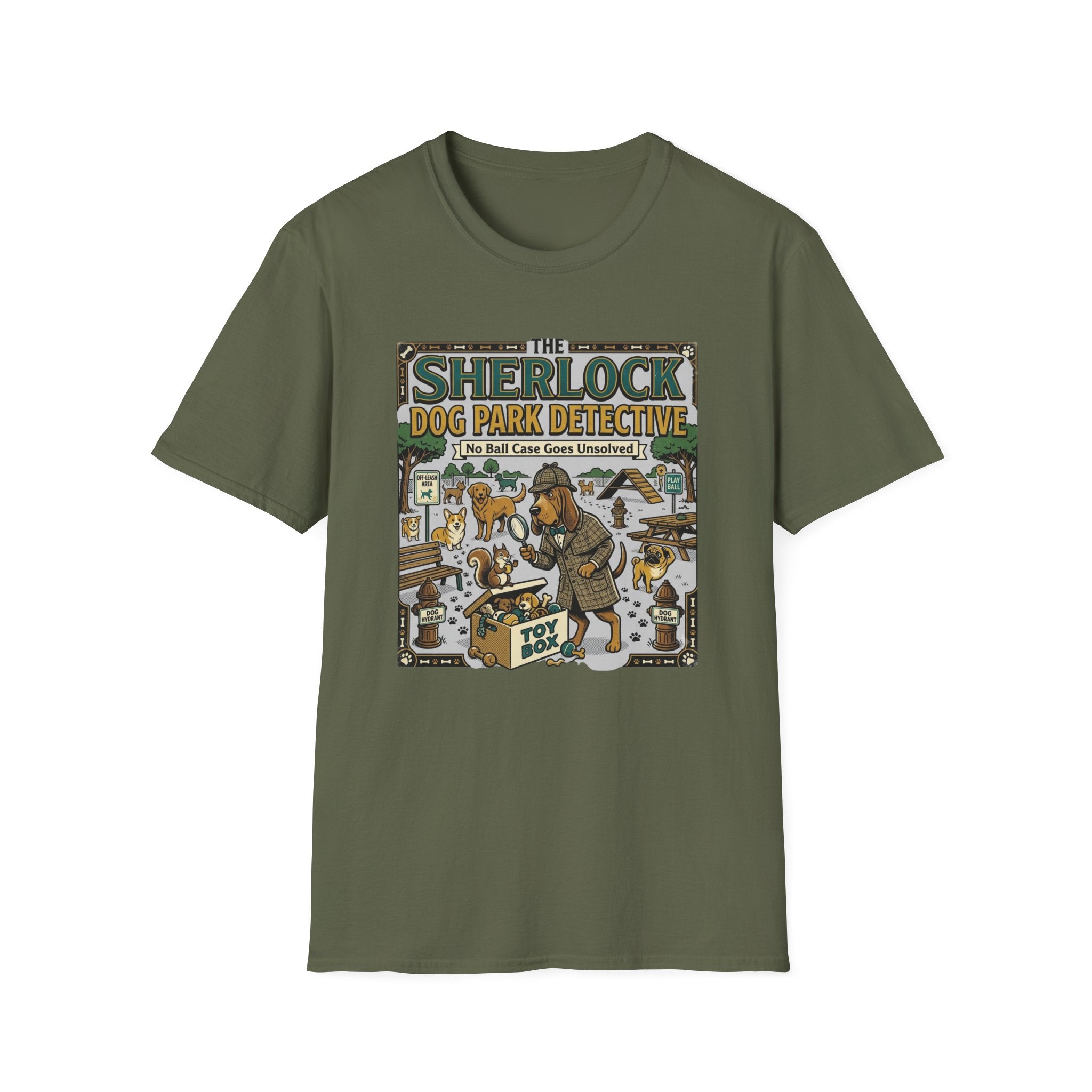 The Sherlock Dog Park Detective T-Shirt