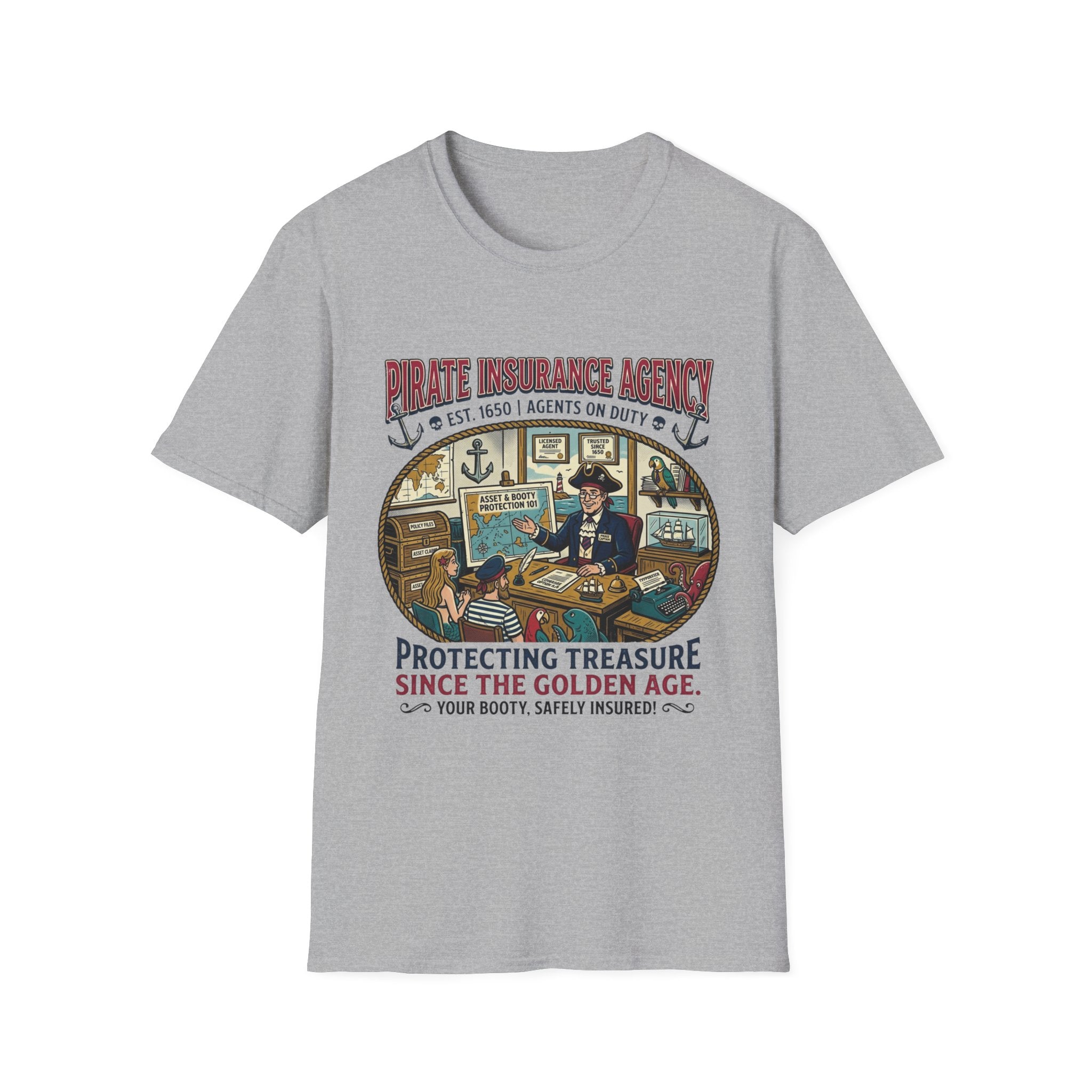 The Pirate Farmers Insurance Office T-Shirt