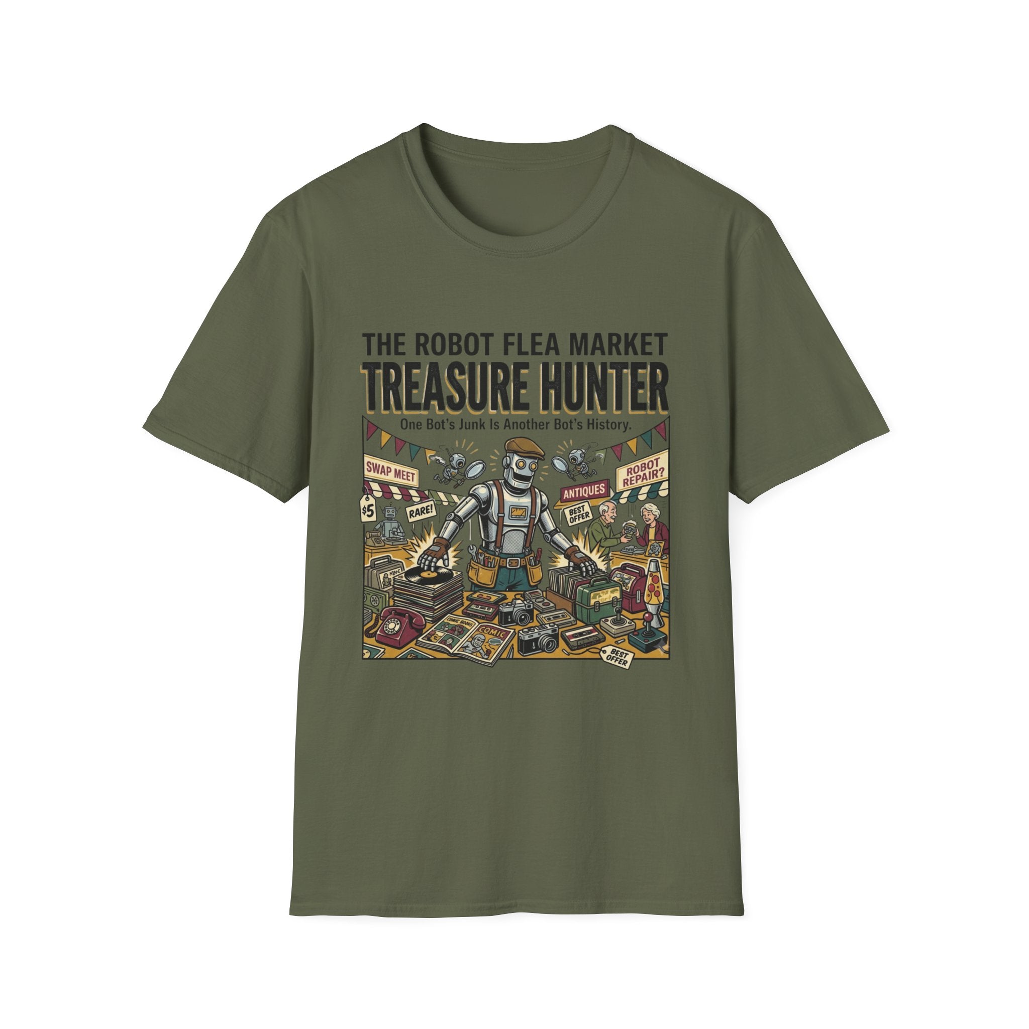 The Robot Flea Market Treasure Hunter T-Shirt