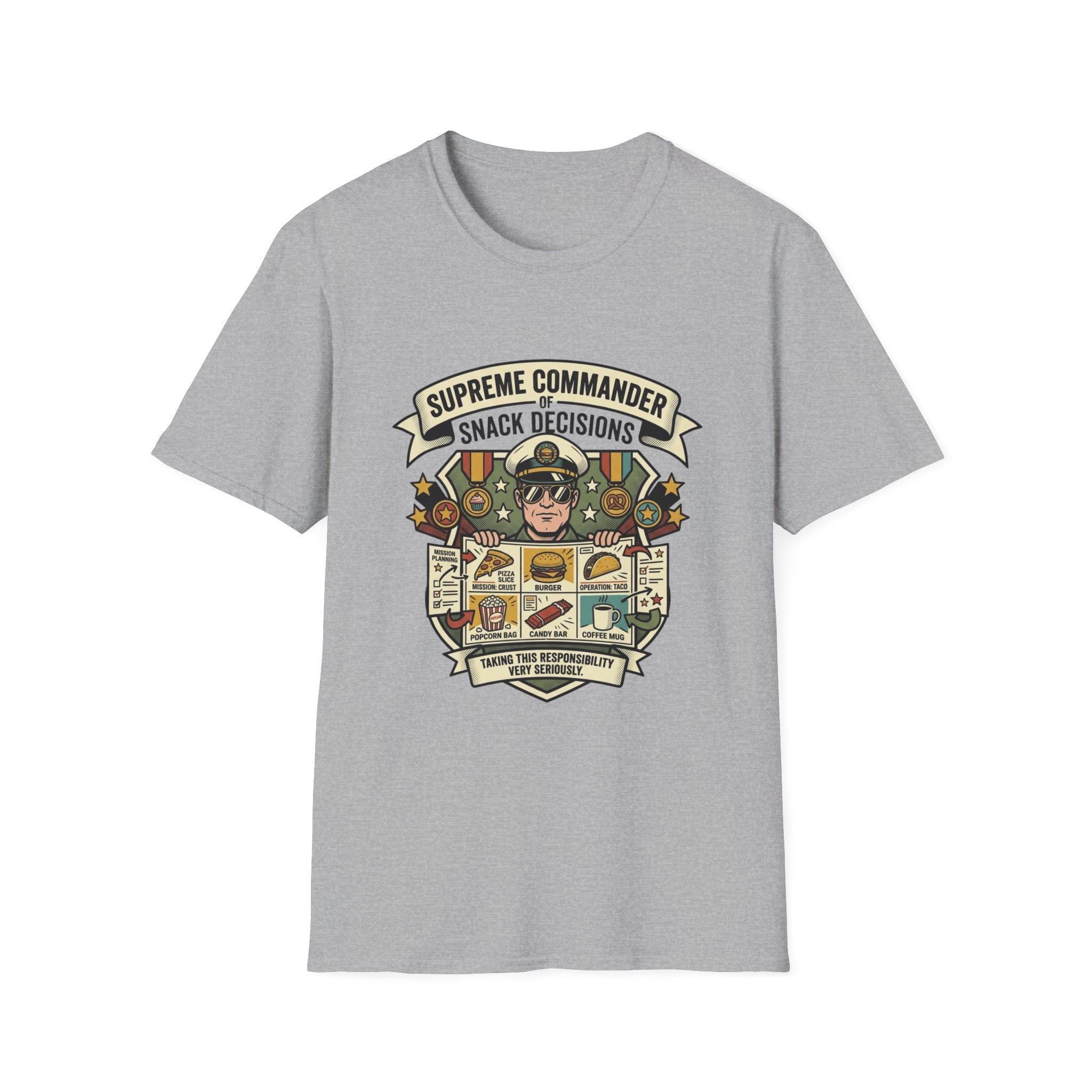 Supreme Commander of Snack Decisions T-Shirt