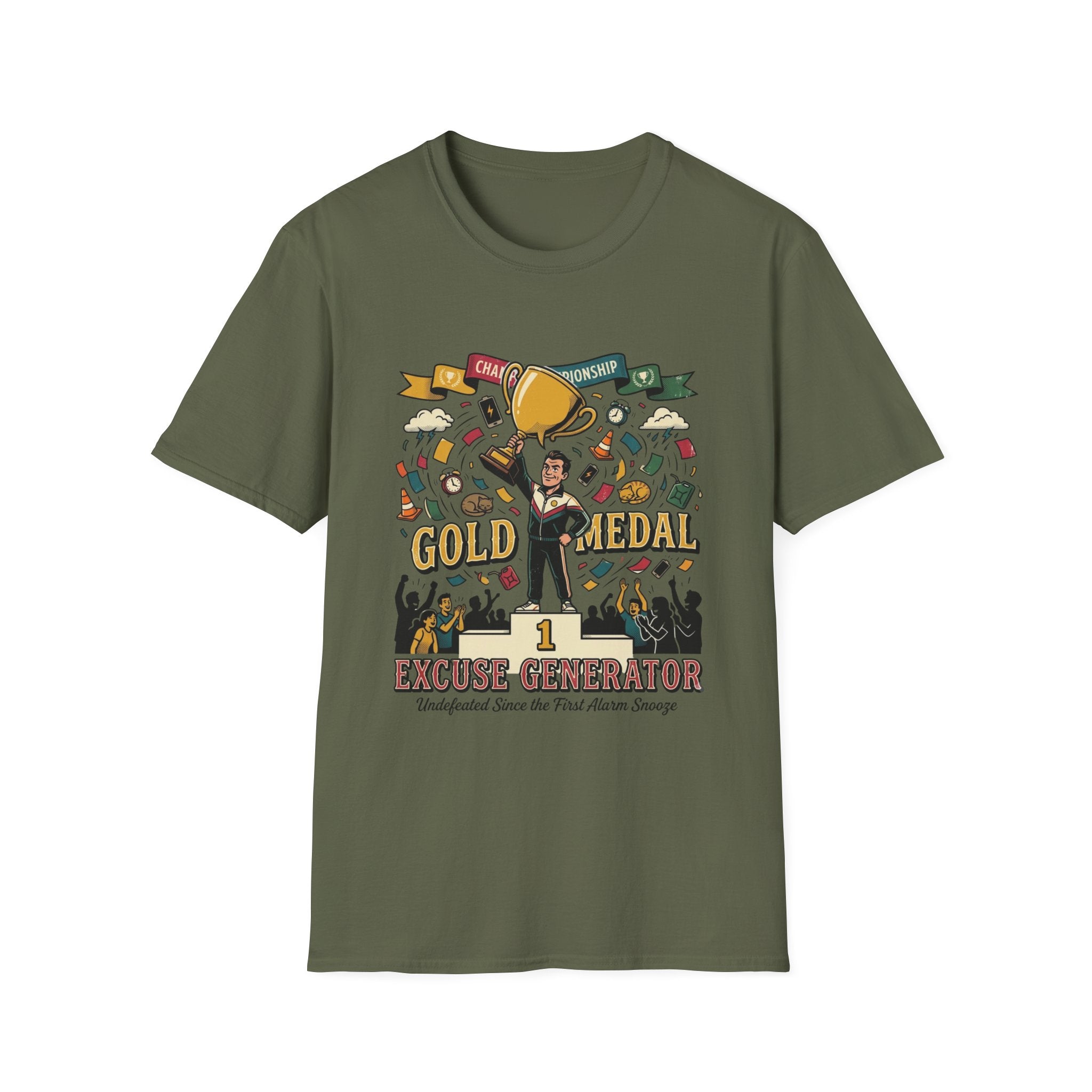 Gold Medal Excuse Generator T-Shirt