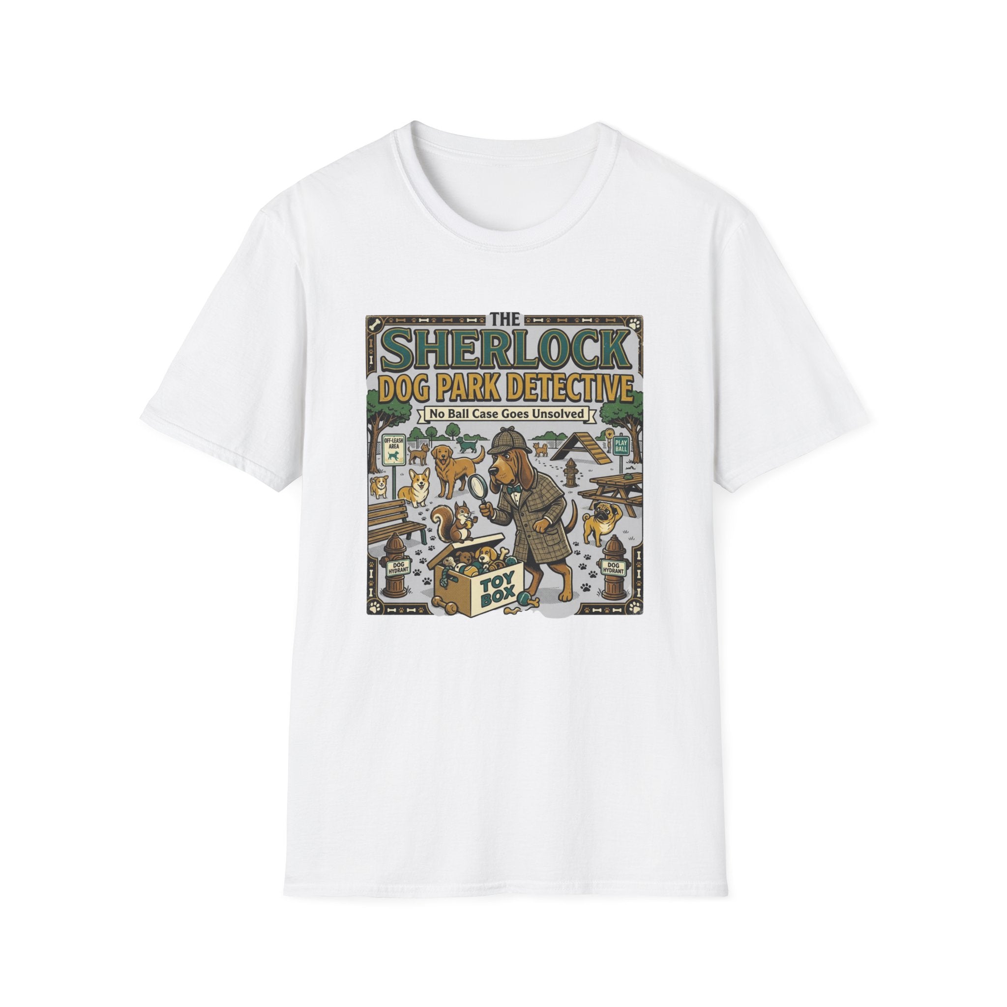 The Sherlock Dog Park Detective T-Shirt