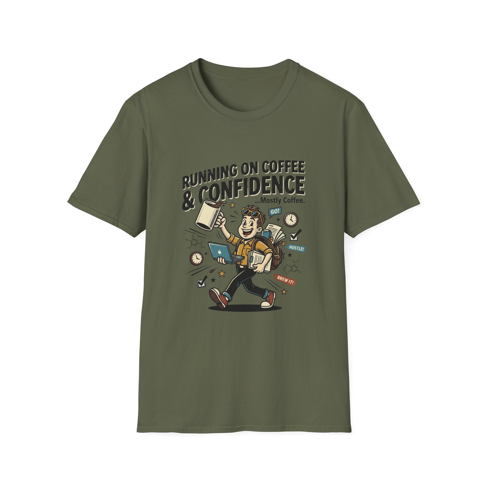 Running on Coffee and Confidence T-Shirt