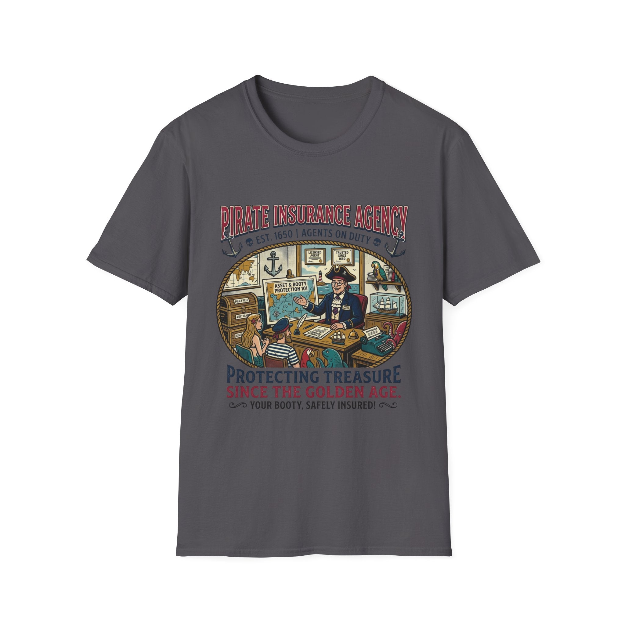 The Pirate Farmers Insurance Office T-Shirt