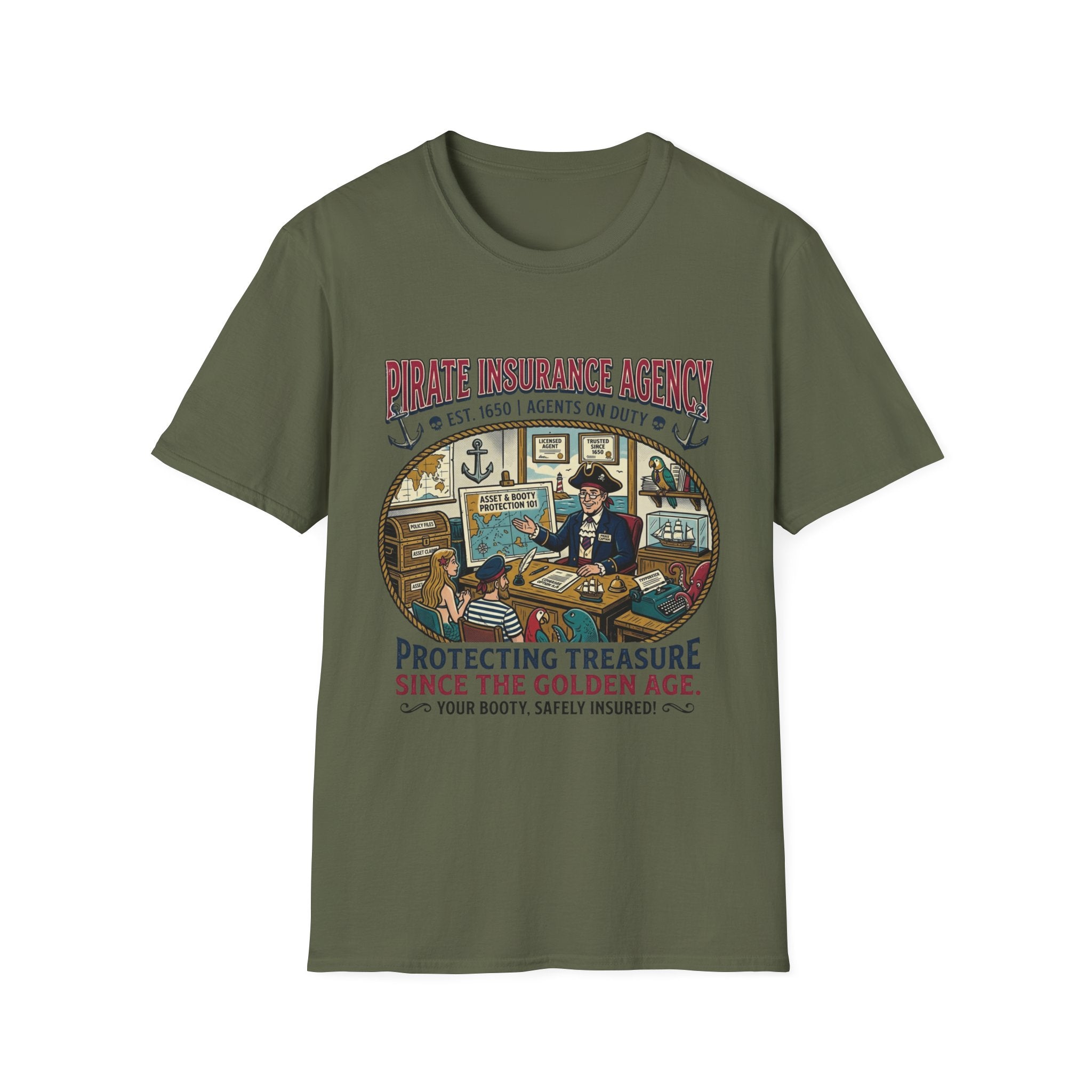 The Pirate Farmers Insurance Office T-Shirt