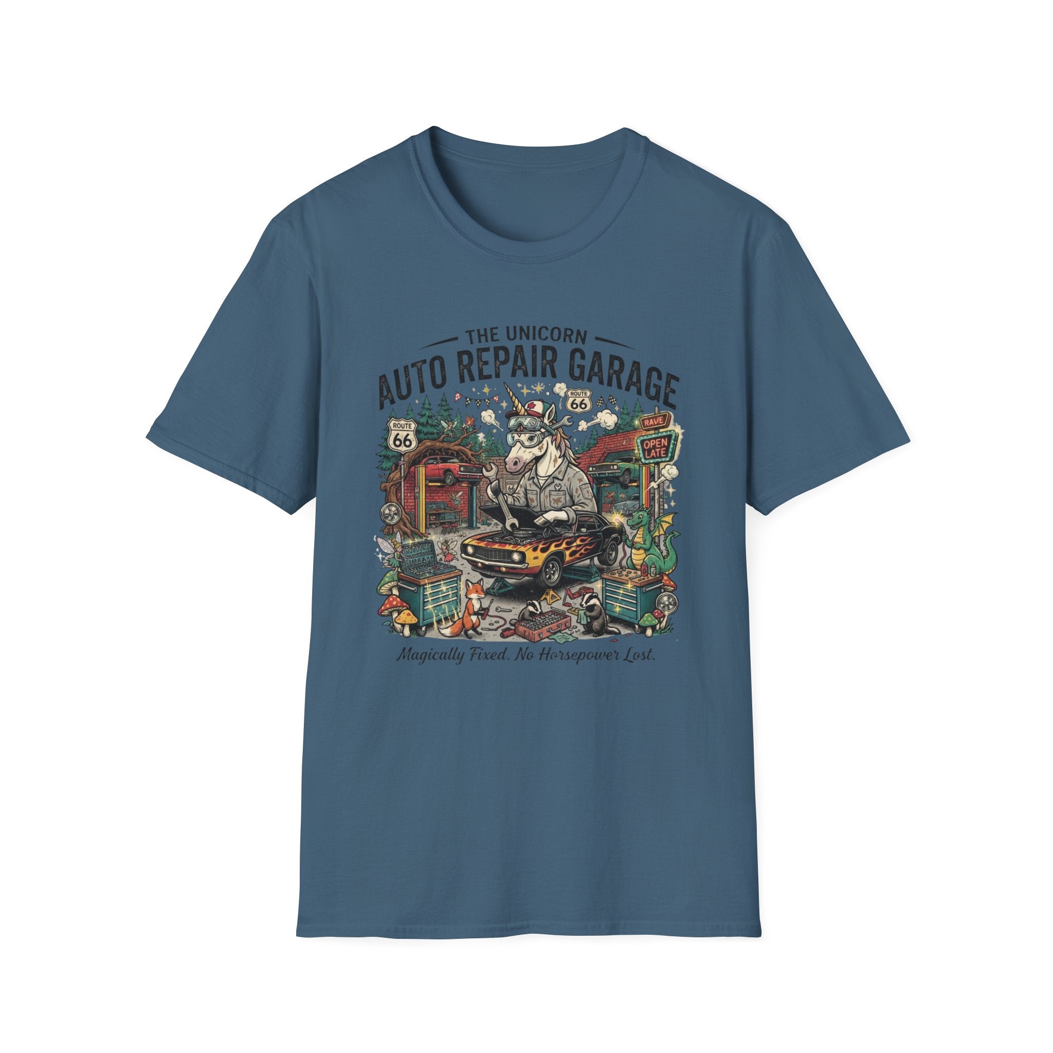 The Unicorn Auto Repair Garage T-Shirt