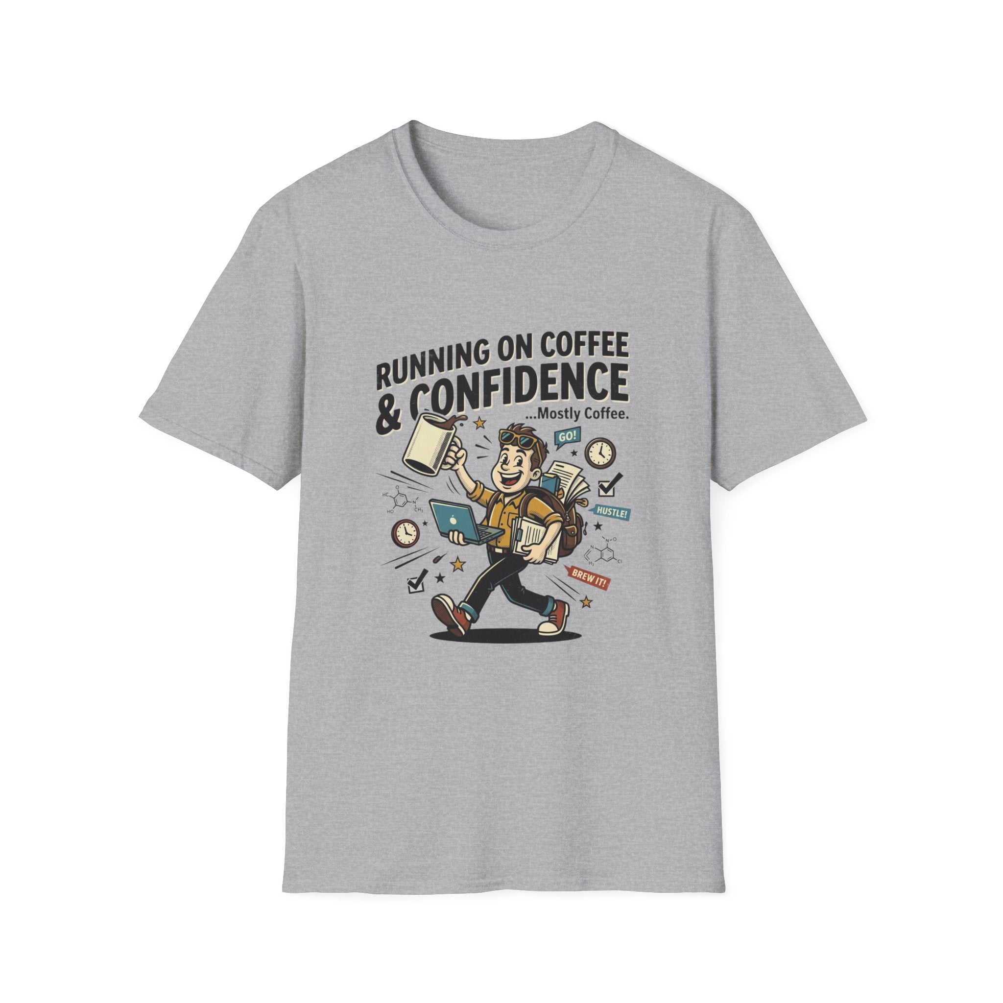 Running on Coffee and Confidence T-Shirt