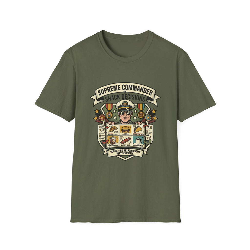 Supreme Commander of Snack Decisions T-Shirt
