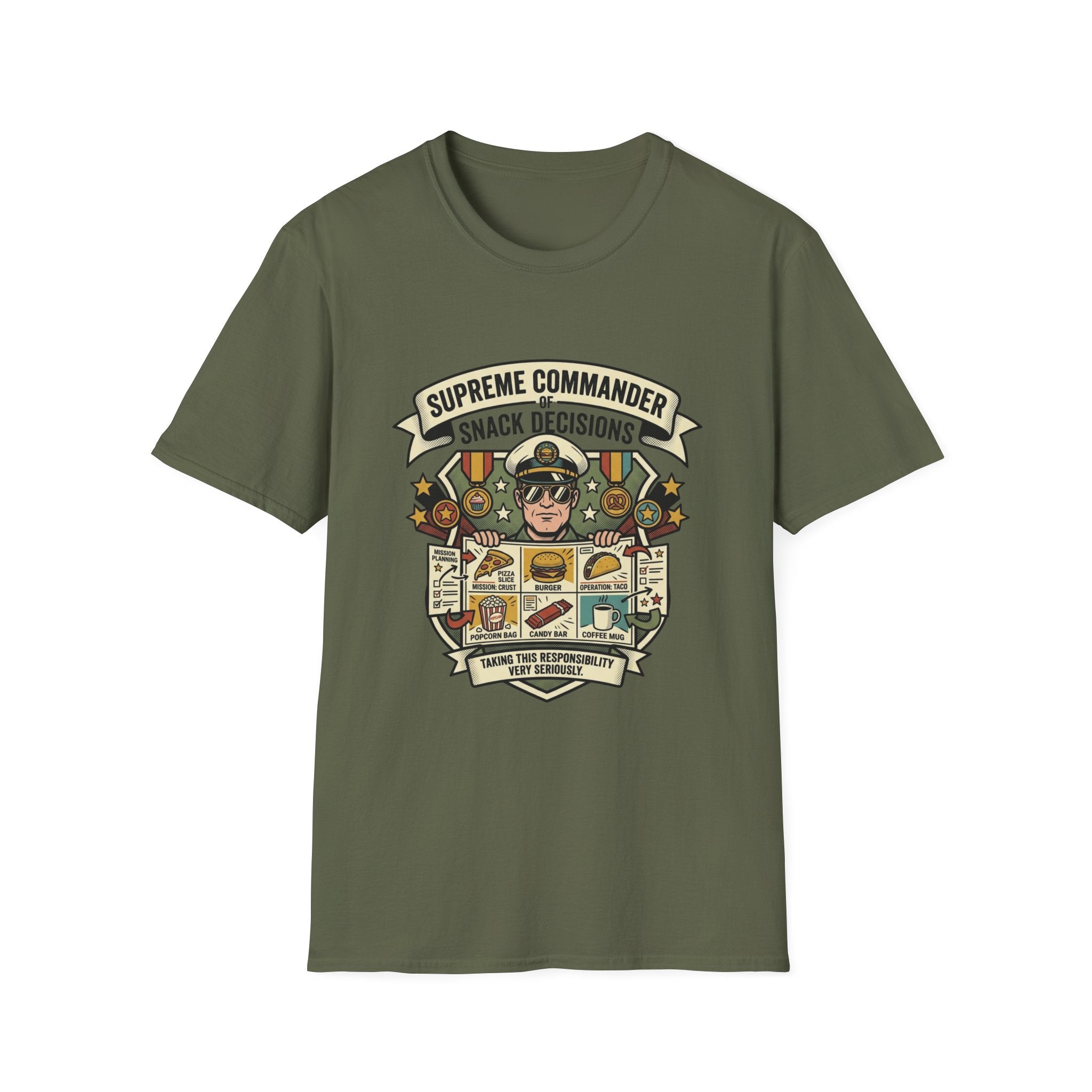Supreme Commander of Snack Decisions T-Shirt