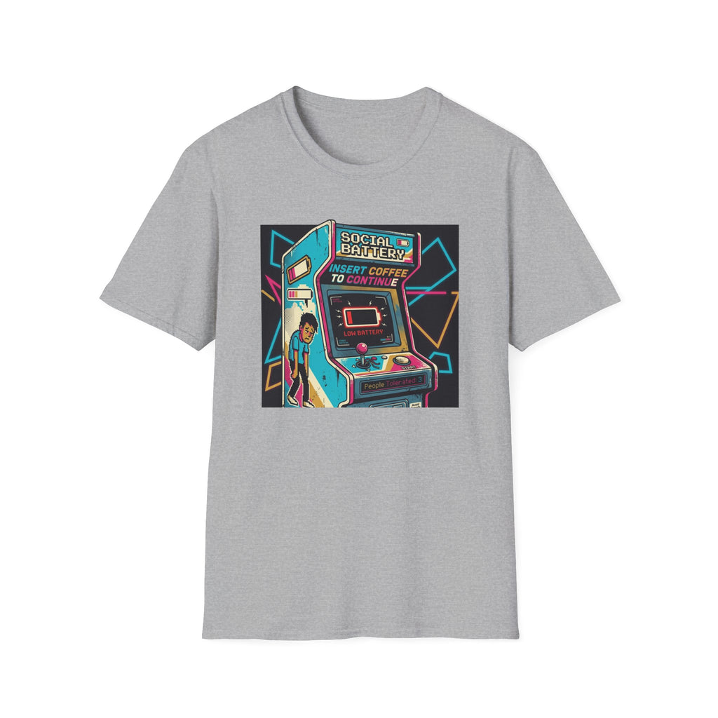 Social Battery Arcade T-Shirt