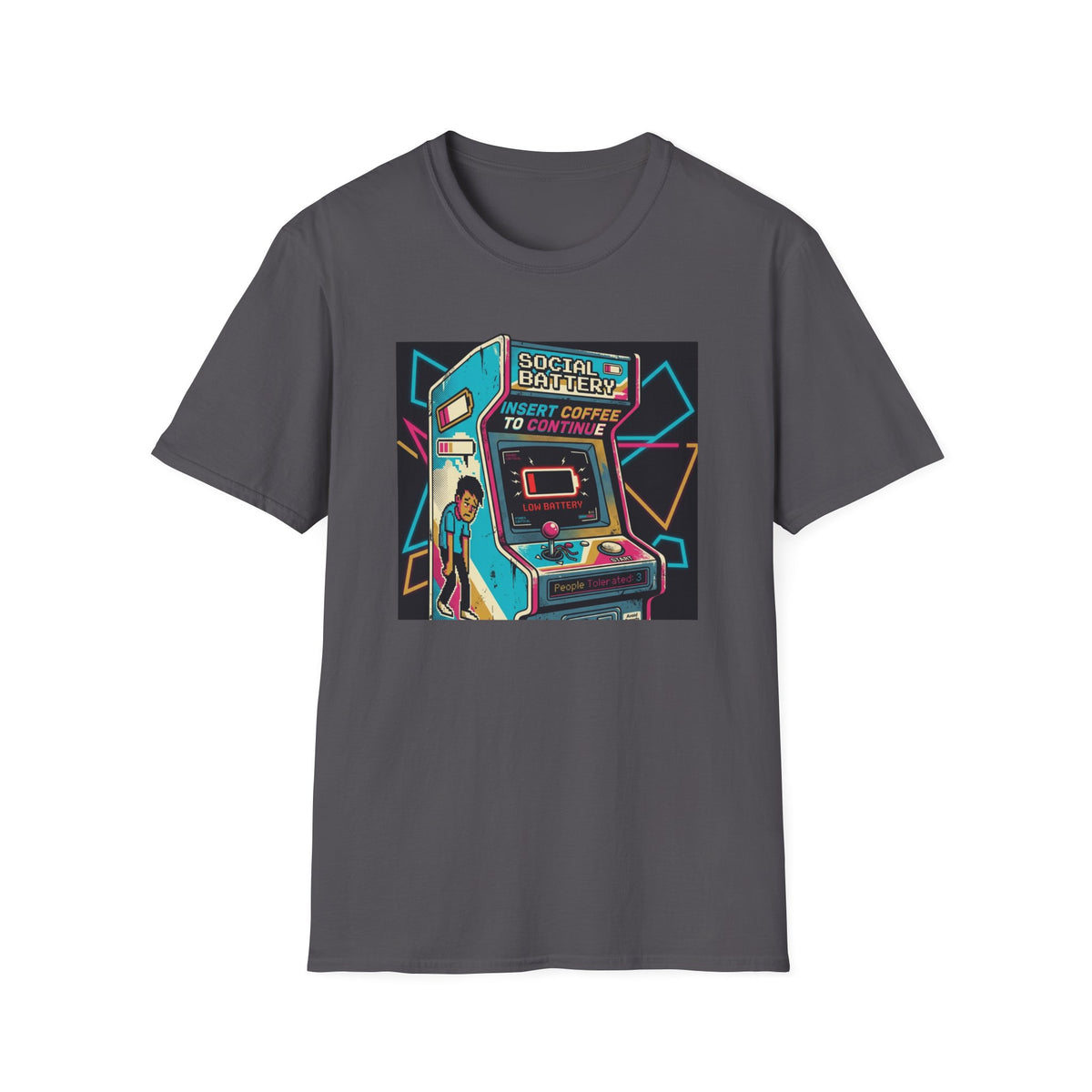 Social Battery Arcade T-Shirt
